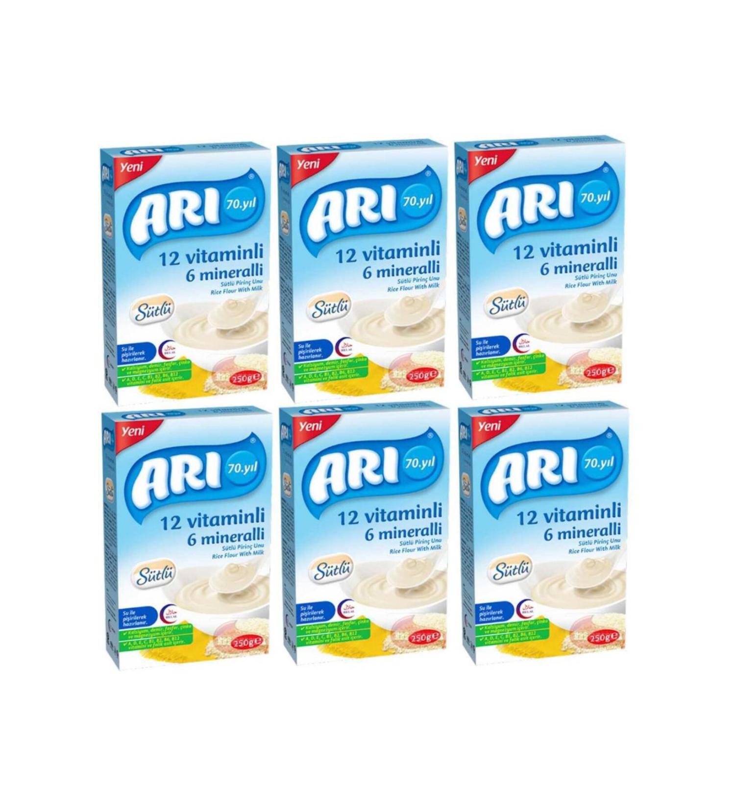 Bee Food Bee Food 12 Vitamin 6 Mineral Milk Rice 250gr X 6