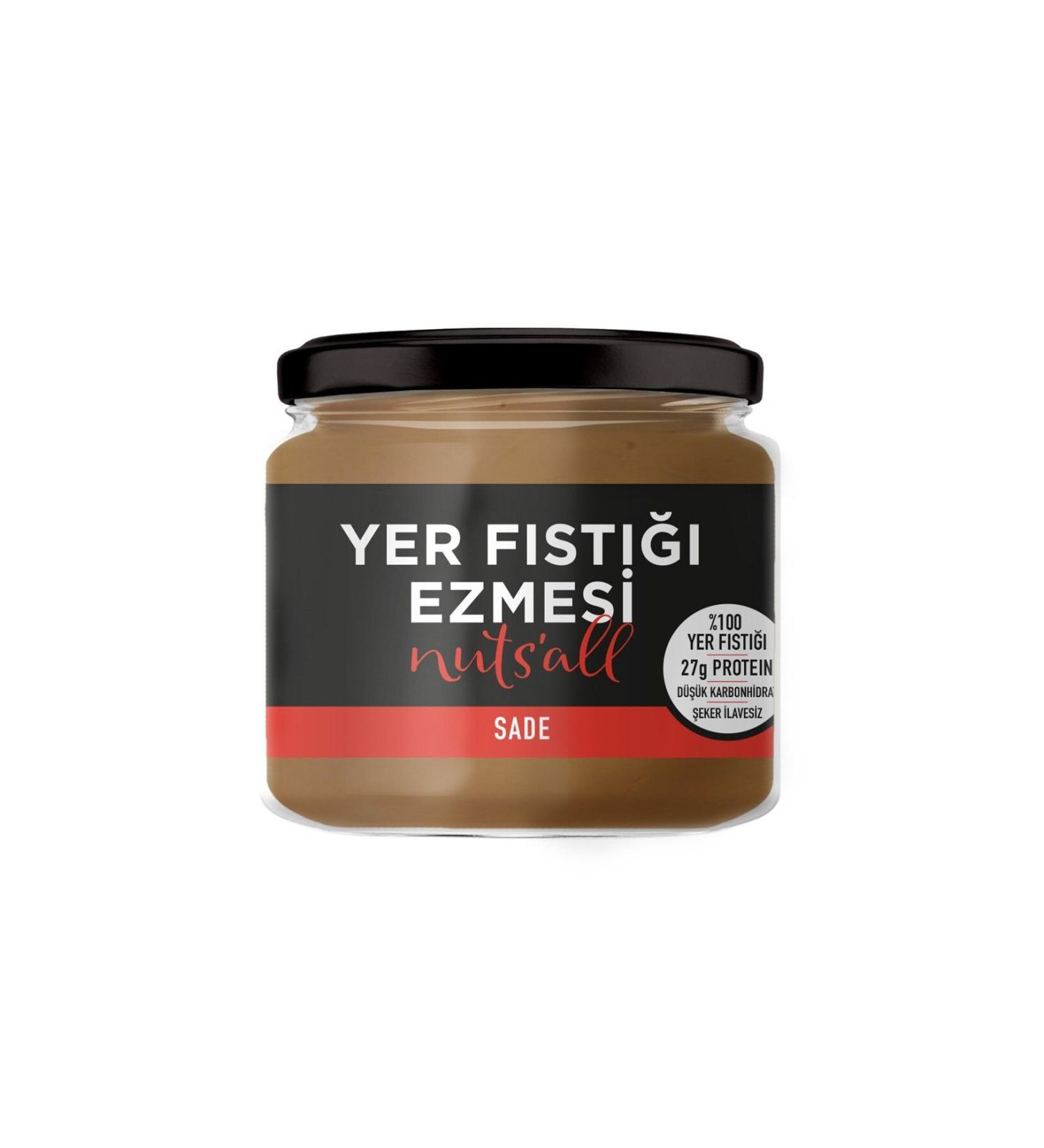 Nuts'All Plain Peanut Butter 280gr