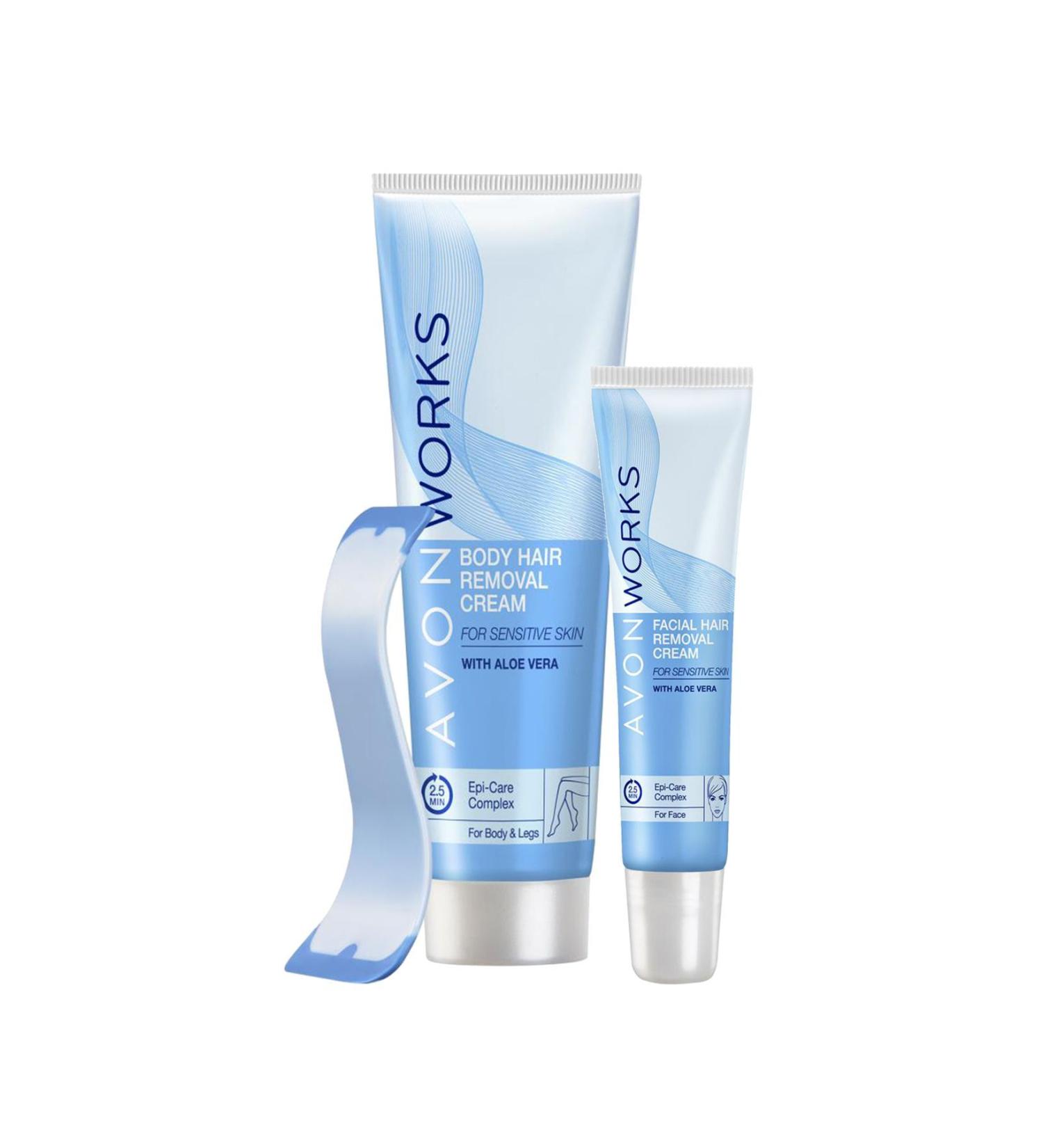 Elioure Works Sensitive Skin Body Hair Remover 100 ml + Face Hair Remover 15 ml