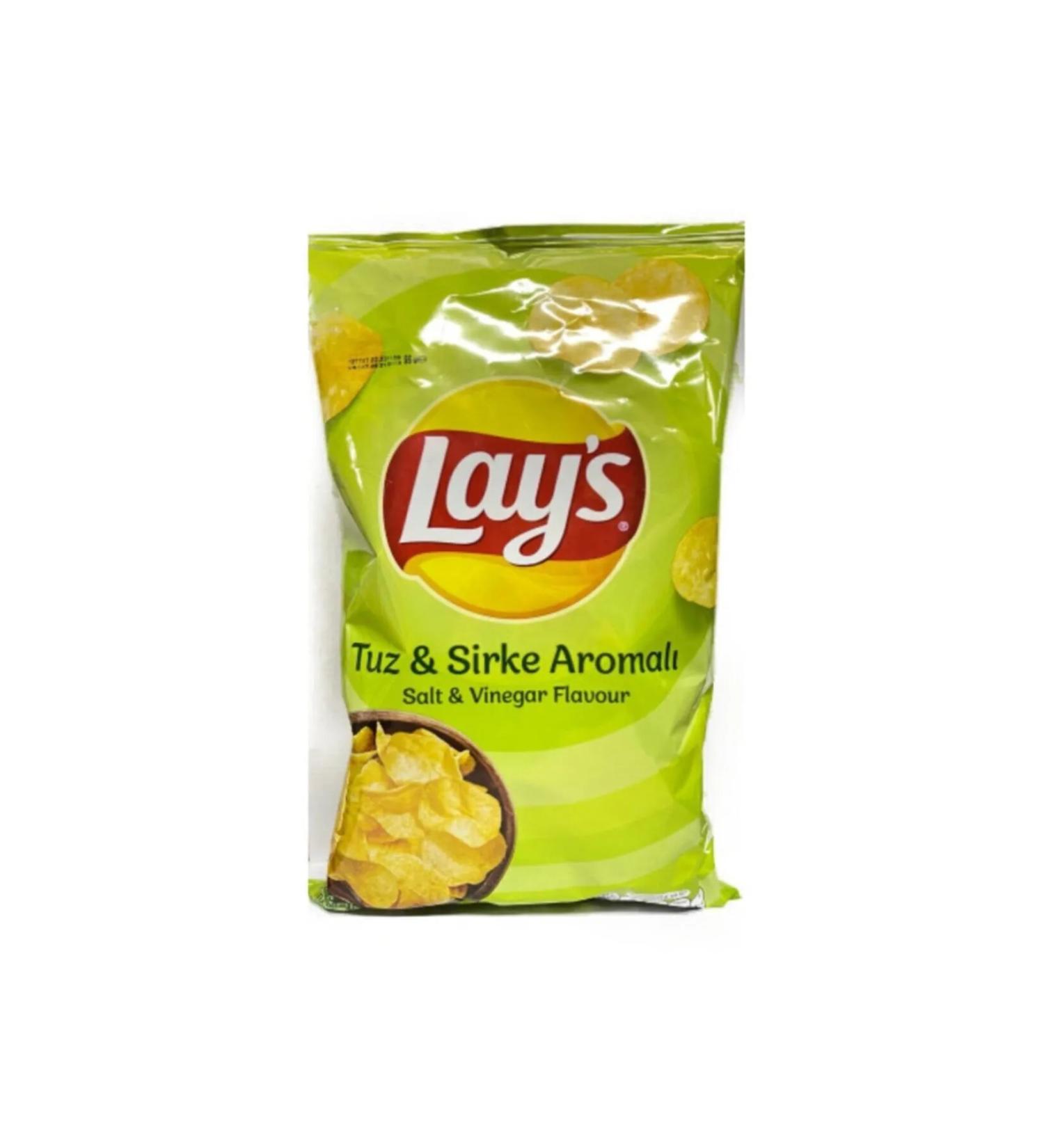 Lays Lay's Salt & Vinegar Chips 94gr X 10 Pcs
