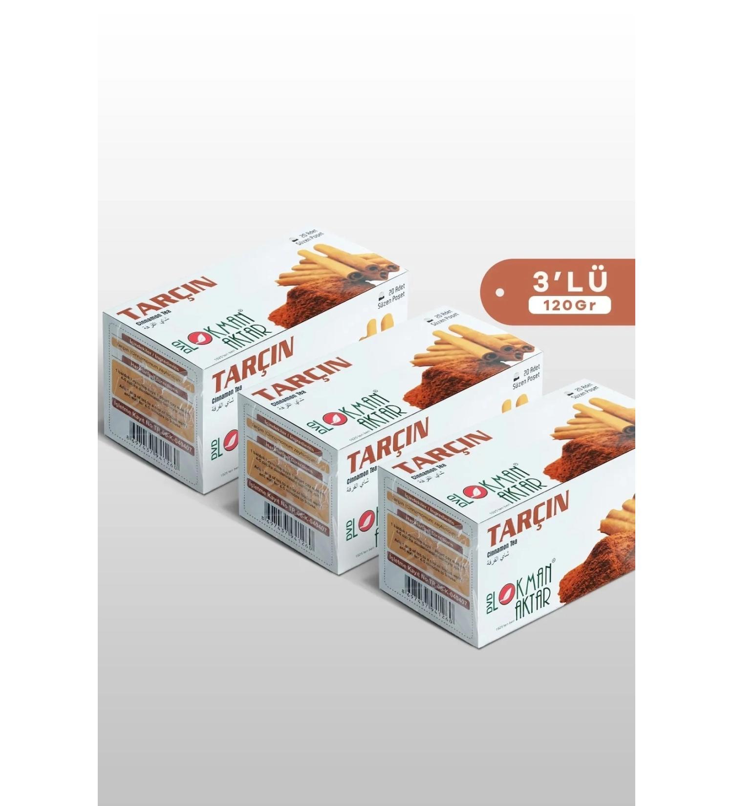 DVD Lokman Aktar Cinnamon Tea 20 Filter Bags 3-piece set