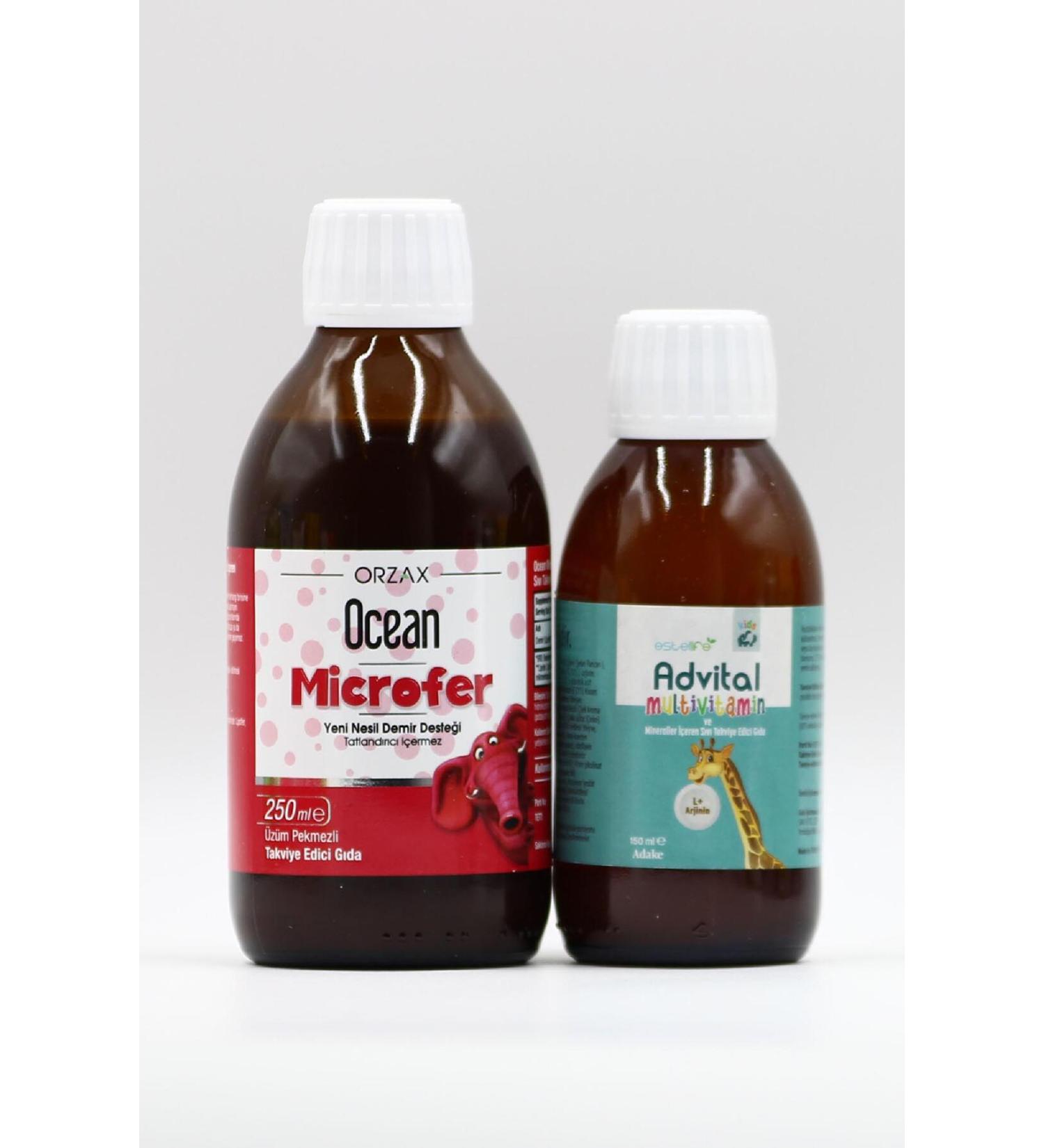 Ocean Microfer Liposomal Iron and Advital Multivitamin Syrup - Buy Online on GoSupps.com