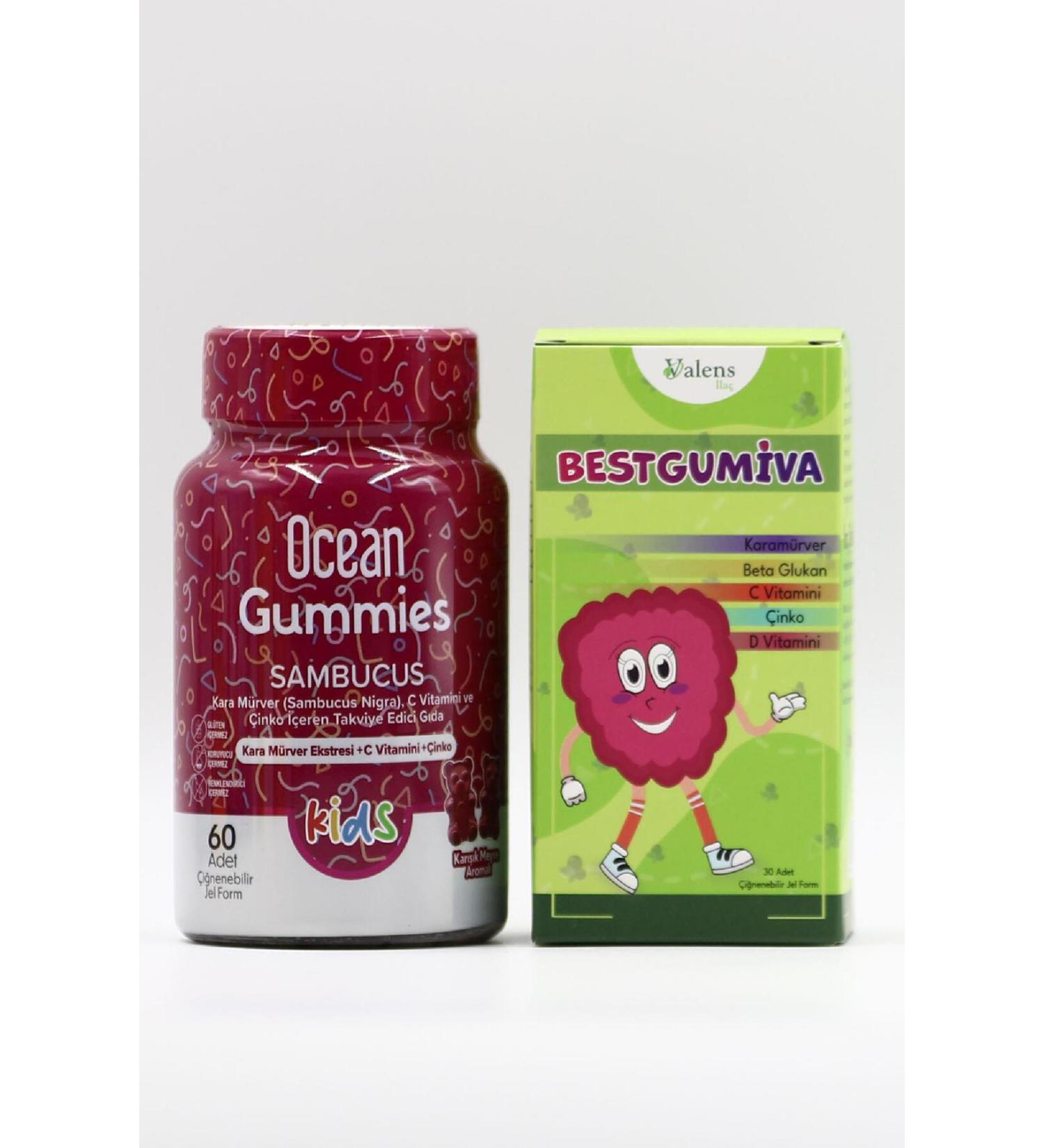 Ocean Gummies Sambucus Bestgumiva Chewable Vitamin Set - Buy Online on GoSupps.com