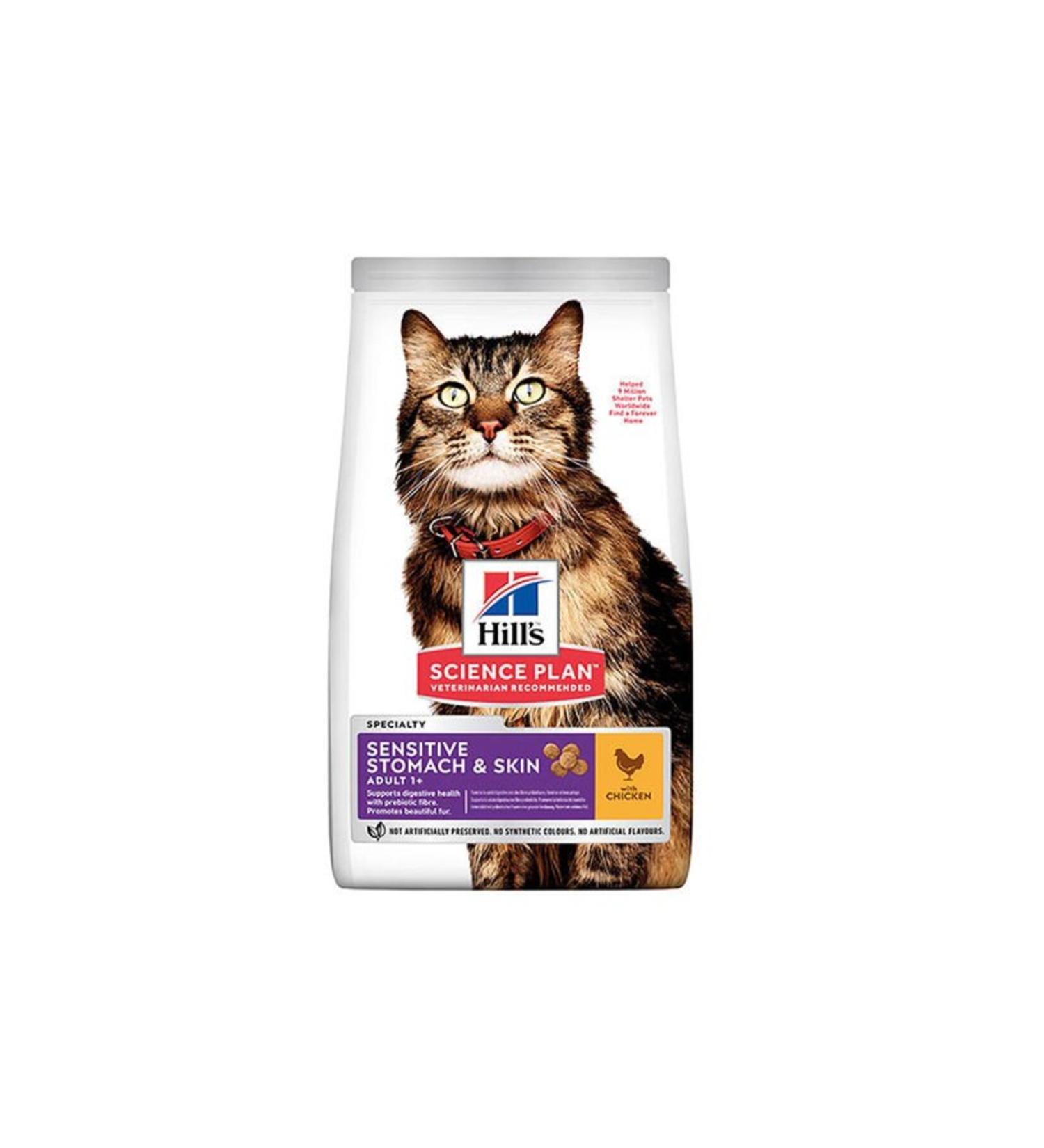 Hill's SCIENCE PLAN Adult Cat Food Chicken for Stomach and Skin Sensitivity 1.5 kg