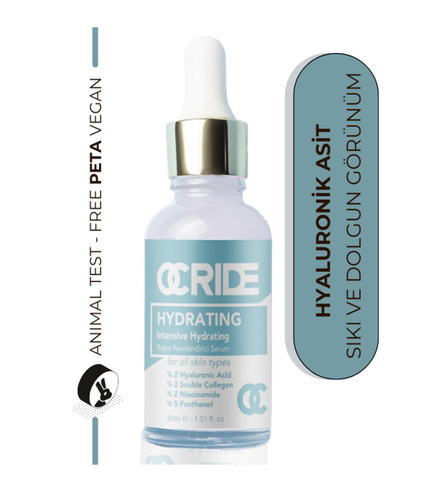 ocride Intensive Moisturizing Hyaluronic Acid Skin Serum 30ml Vegan (2% Hyaluronic Acid) - Buy Online on GoSupps.com