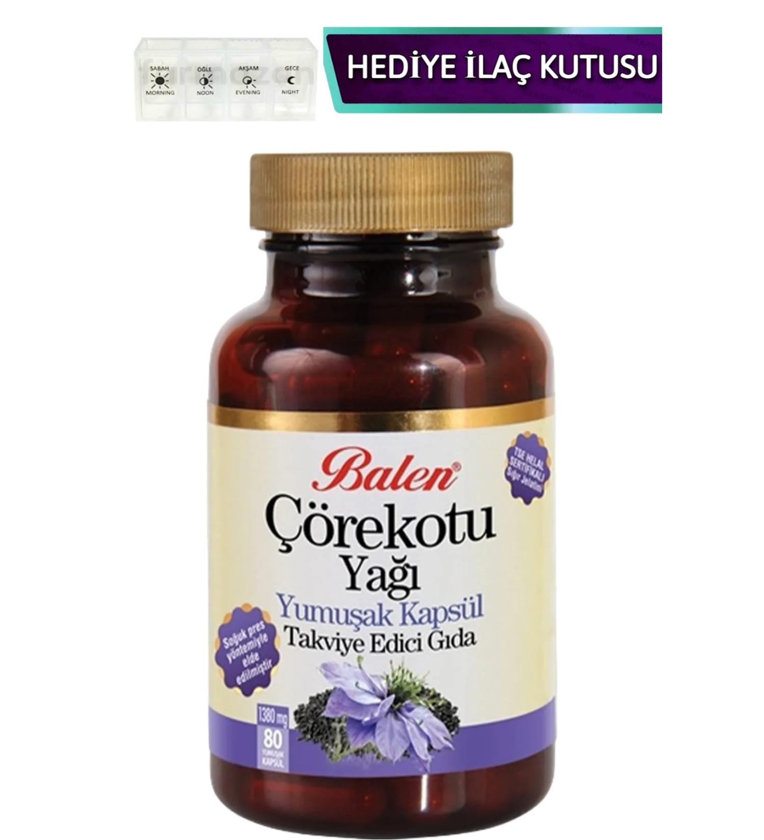 Balen Black Cumin Oil Softgel 80 Capsules 1000 Mg