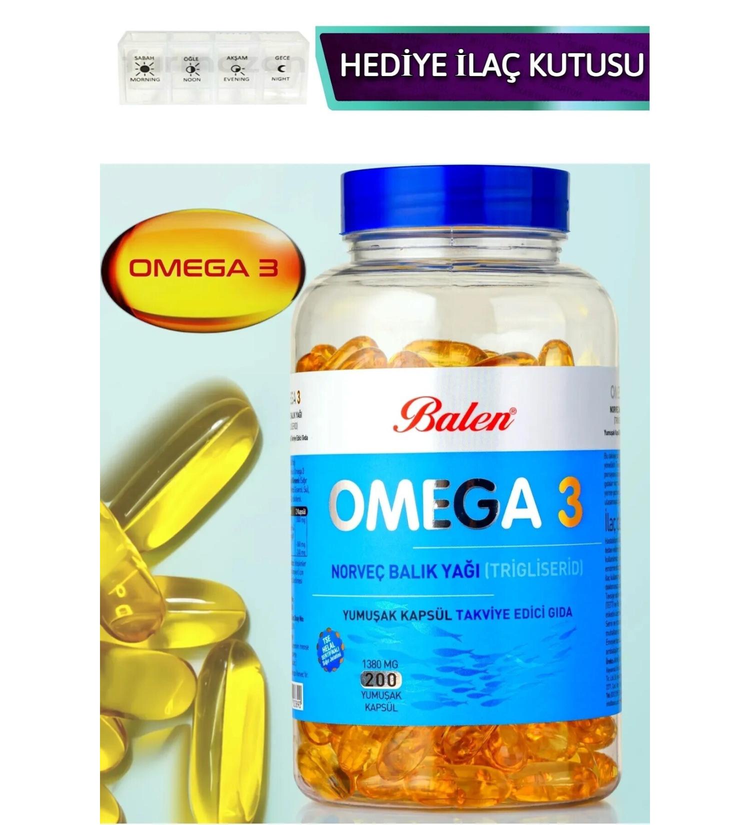 Balen Omega 3 Norwegian Fish Oil 1380 Mg 200 Capsule Form Fish Oil Softgel