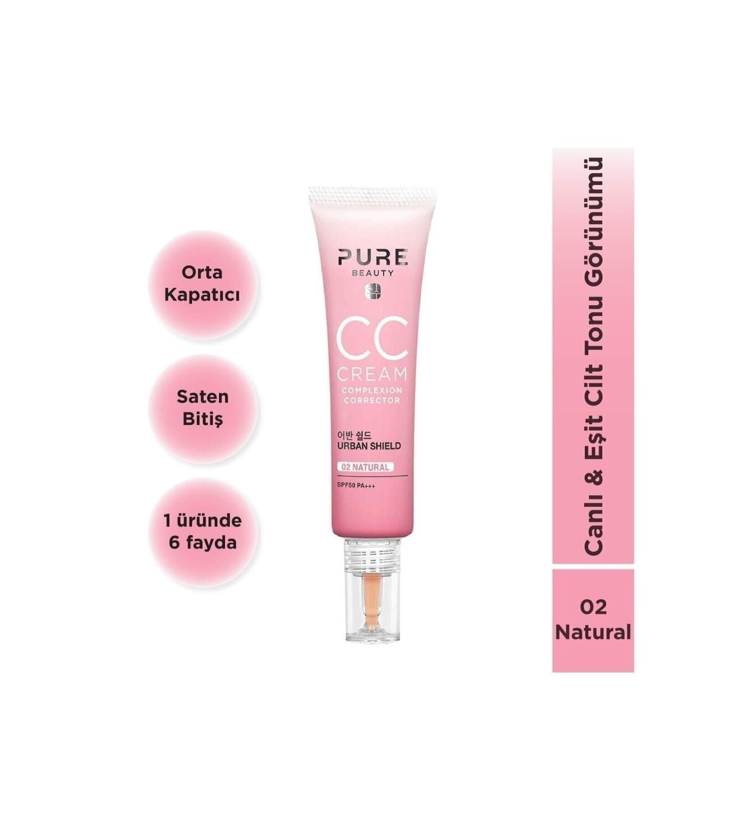 PURE BEAUTY CC Cream-0CC5 Which Provides Smooth High Concealer Finish its Soft Creamy Structure eleg.2631