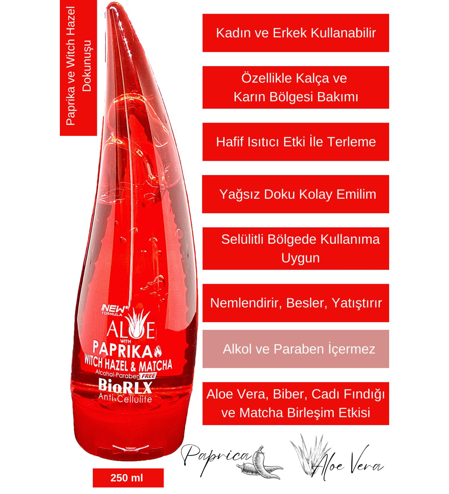 BioRLX Face and Body Gel Paprika Anti-Cellulite Firming Skin Care 250ml - Buy Online on GoSupps.com