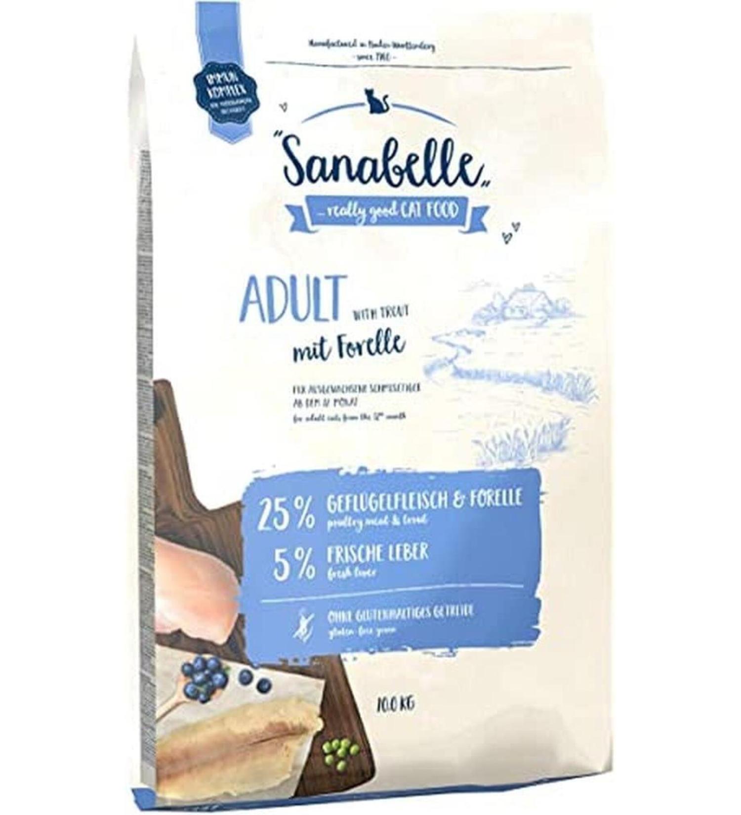 Sanabelle Adult Trout Adult Cat Food 10 Kg