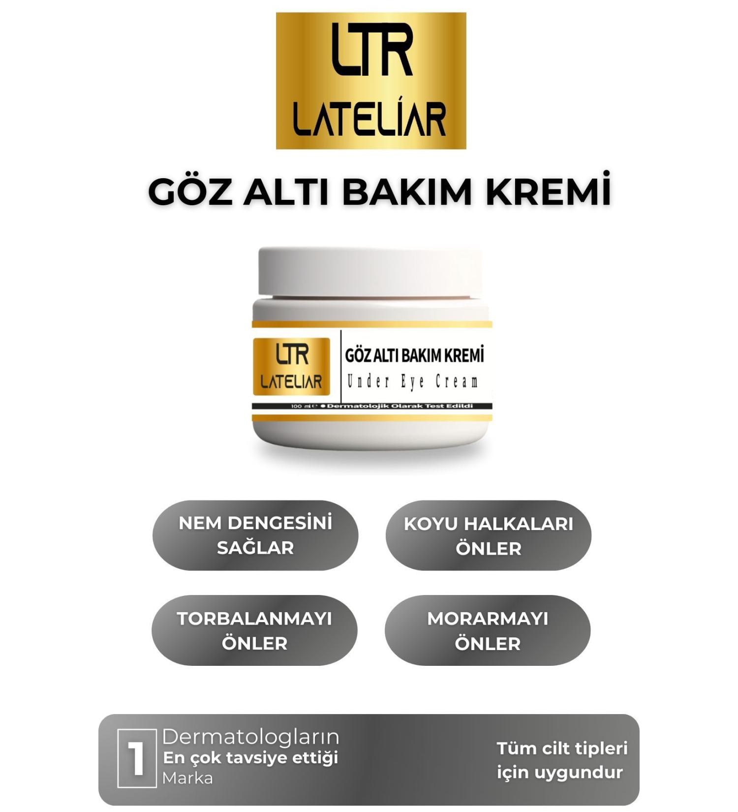 LATELIAR Under Eye Dark Circle Brightening Anti-Puffiness Intensive Moisturizing Care Cream 100 ml - Buy Online on GoSupps.com
