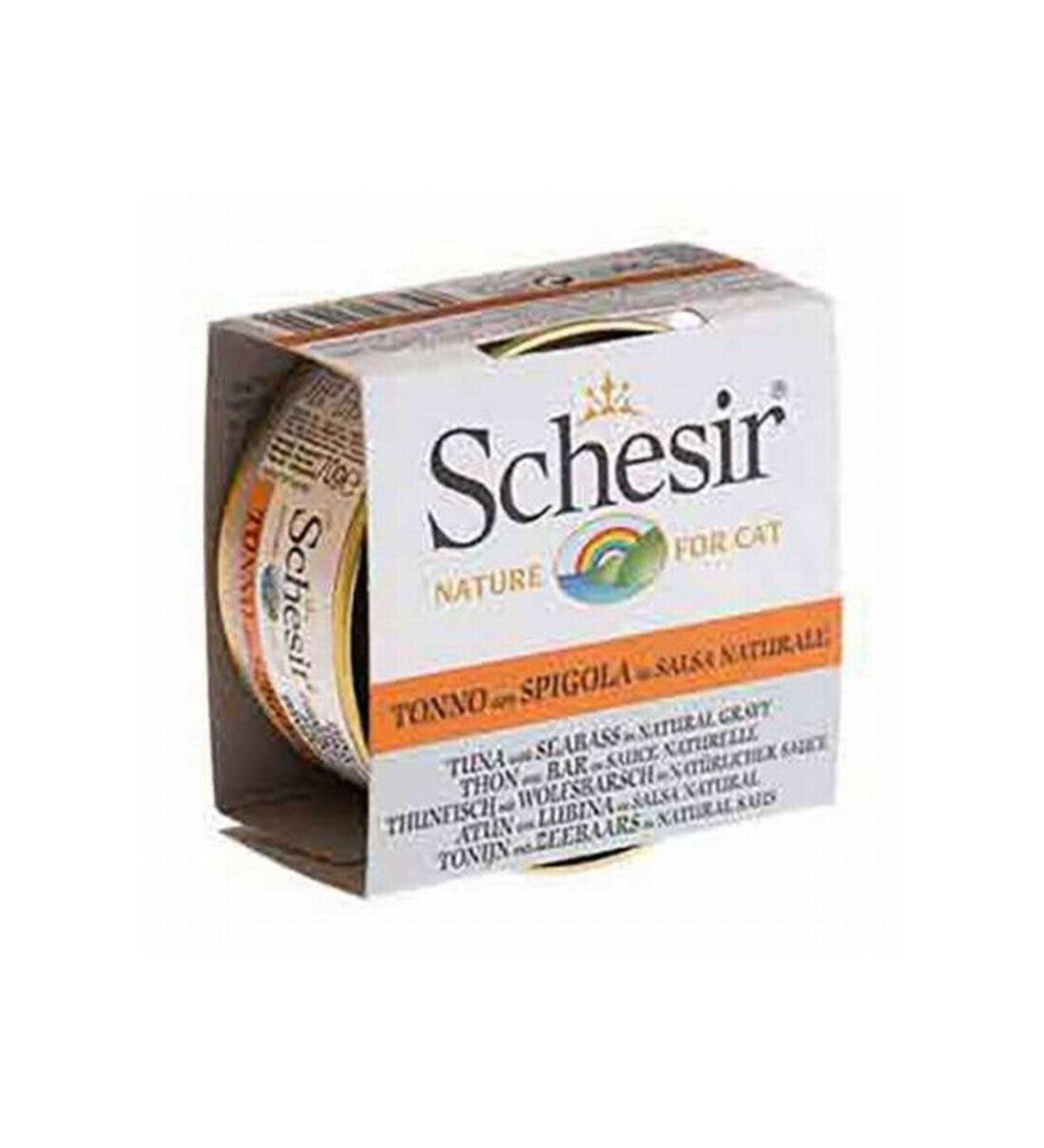 Astra Market Schesir Tuna Seabass Sauce Adult Cat Canned Food 70 Gr - Lisinya