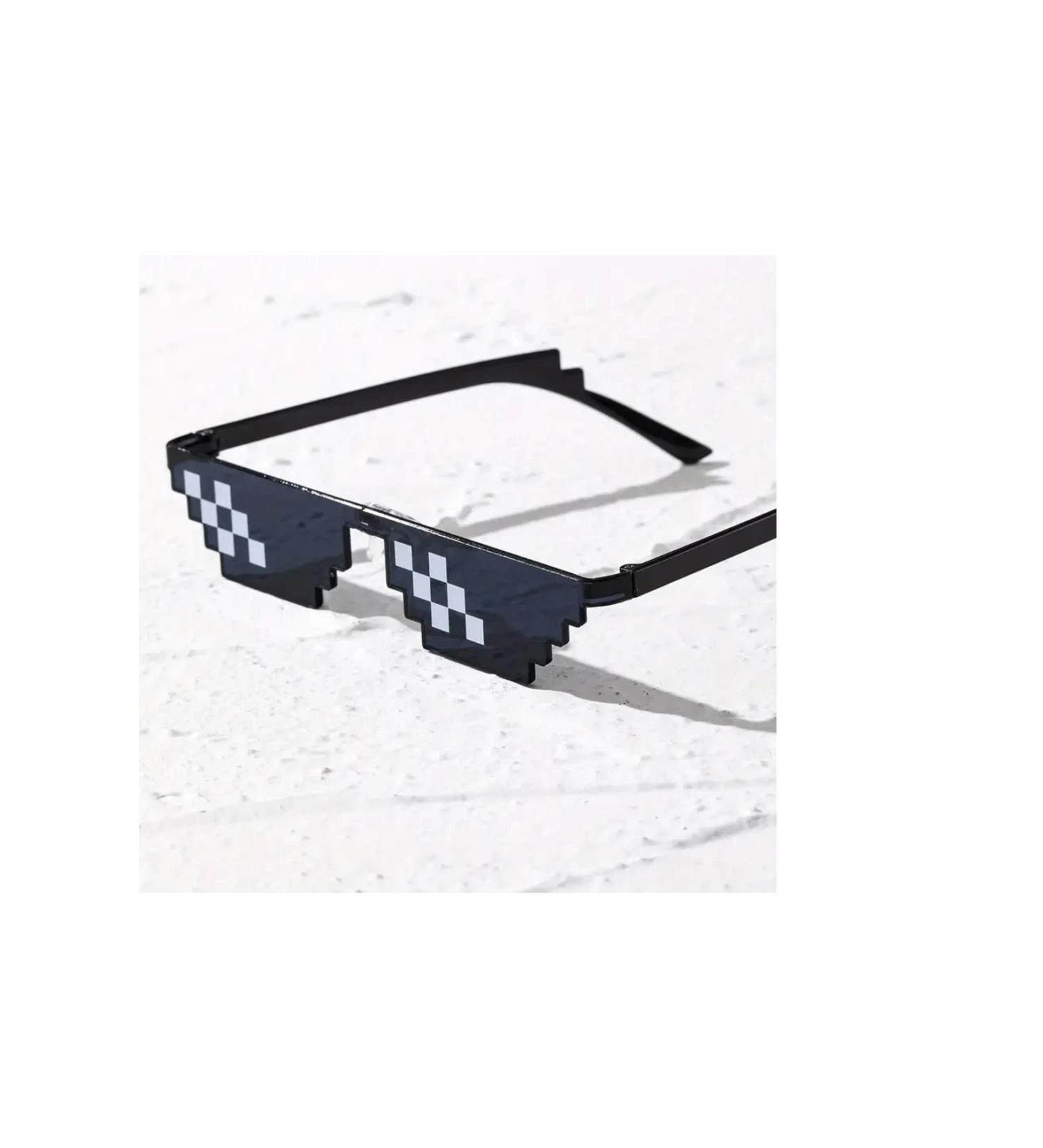 CEKAVE Thug Life Trend Sunglasses Mosaic Black Cat Eyes