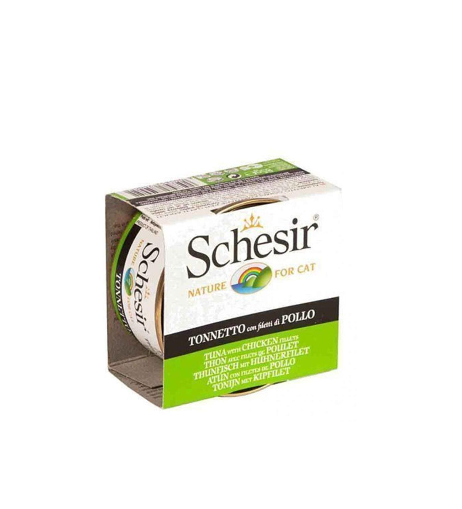 Astra Market Schesir Tuna and Chicken Jelly Cat Canned Food 85 Gr - Lisinya