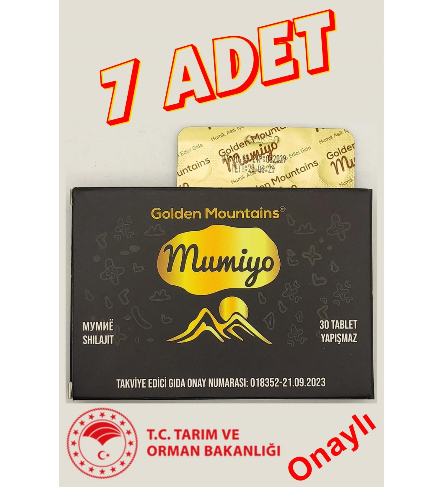 Golden Mountains Altay Mumiyo 30 Tablets X 7 PCS