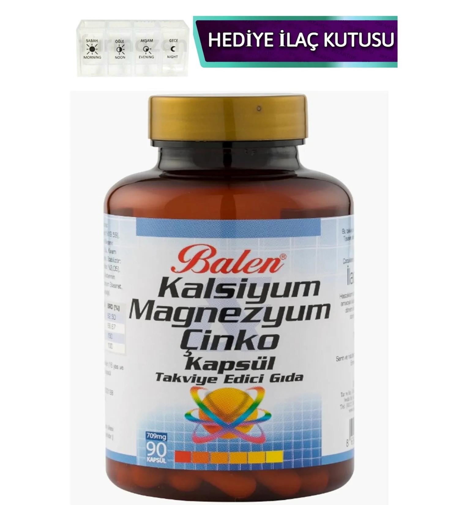 Balen Calcium & Magnesium & Zinc 90 Capsules Multivitamin