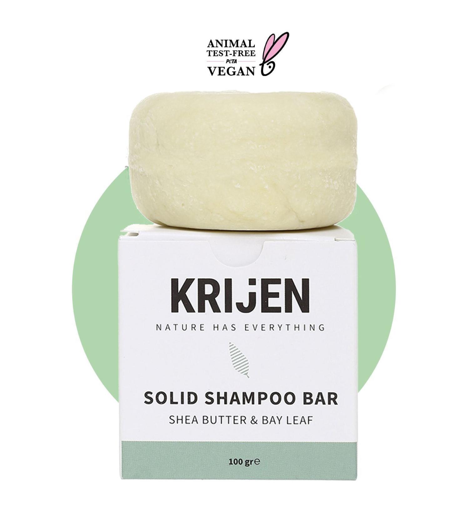 Krijen Shea Butter & Laurel Solid Shampoo 100 gr - Buy Online on GoSupps.com