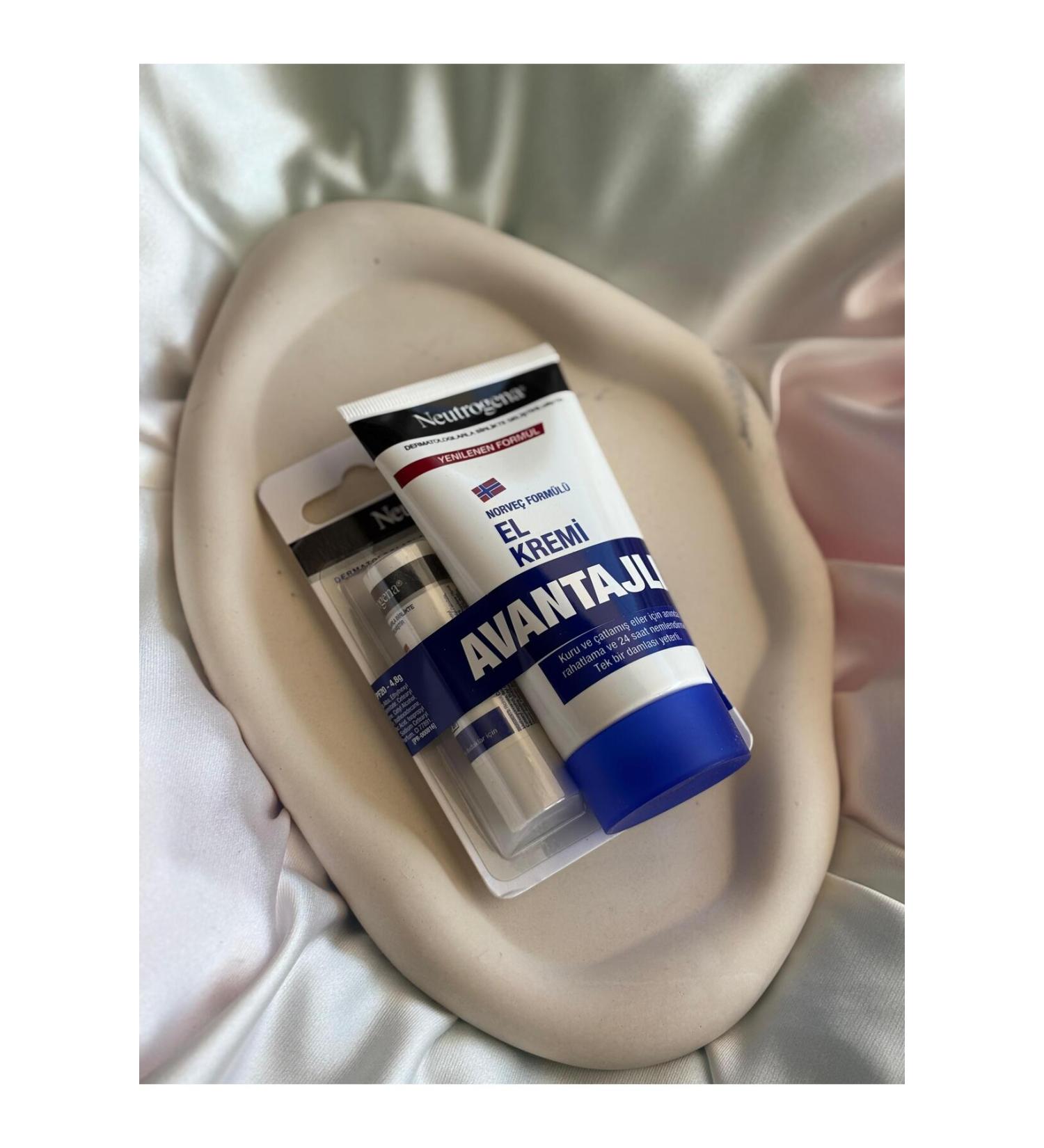 Neutrogena Brand Perfumed Hand Cream 75ml and Lip Care Cream Moisturizing Set