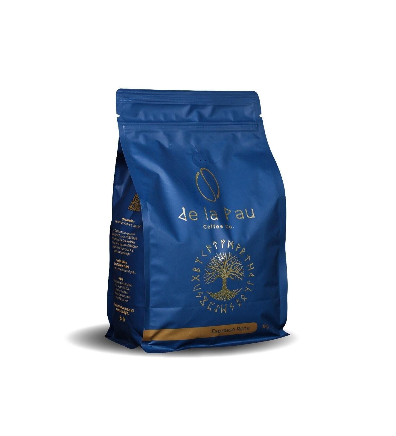 DELAPAU Espresso Rena Roasted Coffee Beans 1000 gr - Buy Online on GoSupps.com