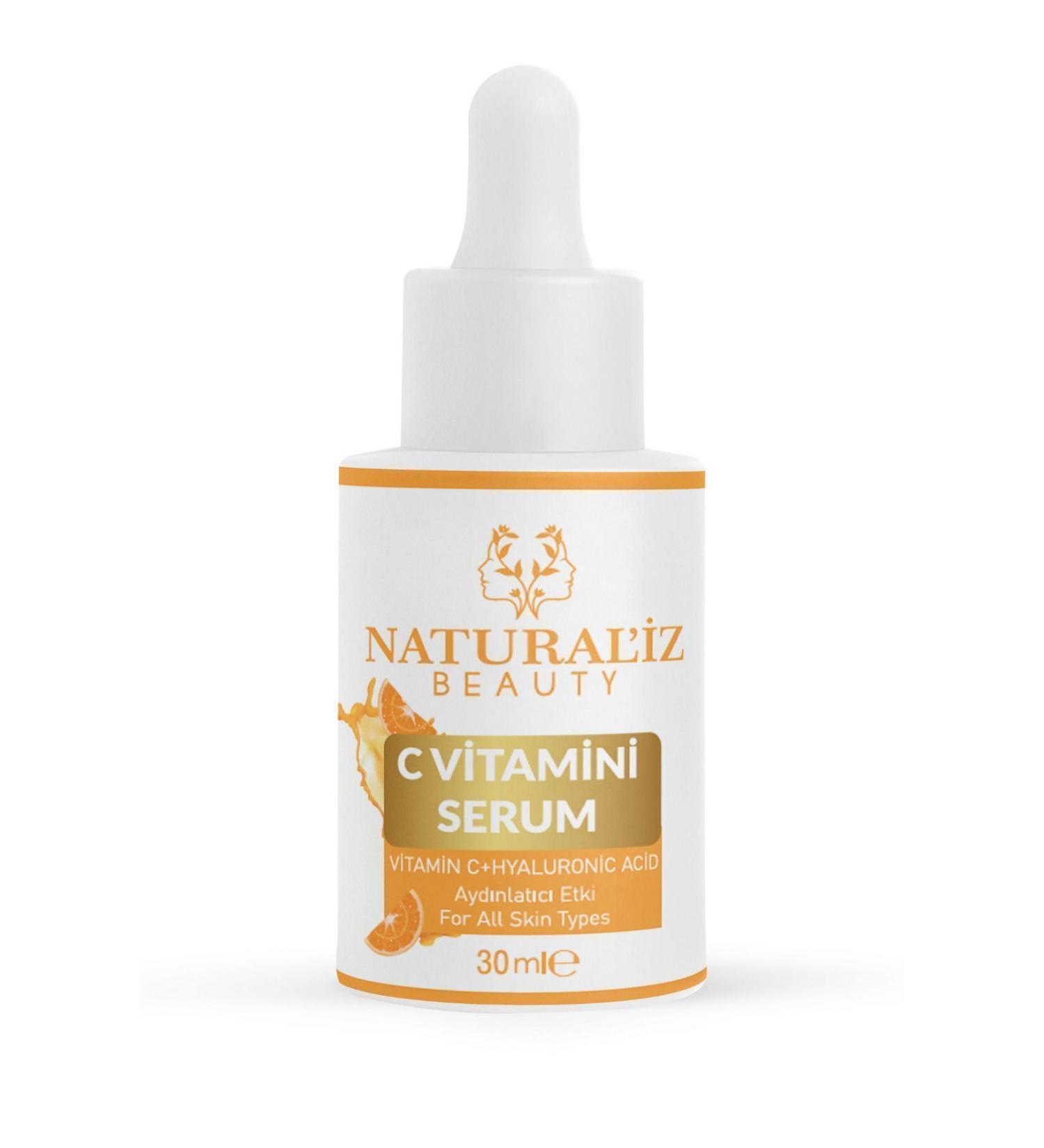 Naturaliz Beauty Vitamin C Serum + Hyaluronic Acid - Buy Online on GoSupps.com
