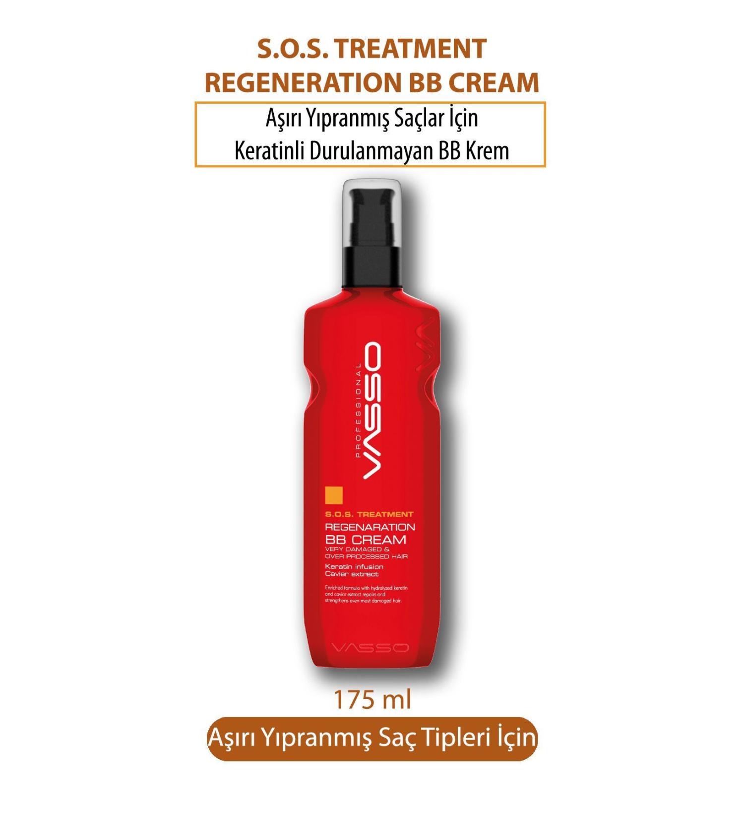 VASSO WOMEN Keratin Leave-In Emergency Rescue BB Cream for Extremely Damaged Hair 175 ml - Buy Online on GoSupps.com
