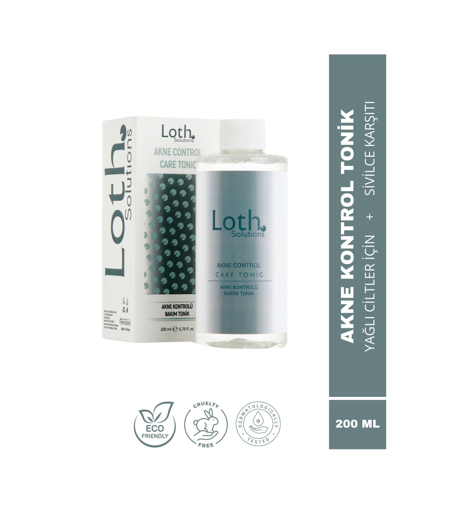 Loth Solutions Anti-Acne Face Care Toner for Oily and Acne Prone Skin 200 ml - Buy Online on GoSupps.com