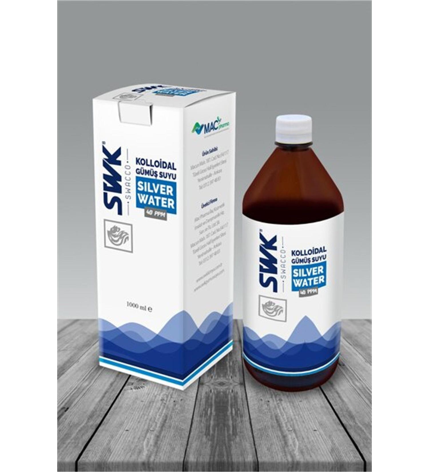 SWK Colloidal Silver Water 40 Ppm 1000 ml