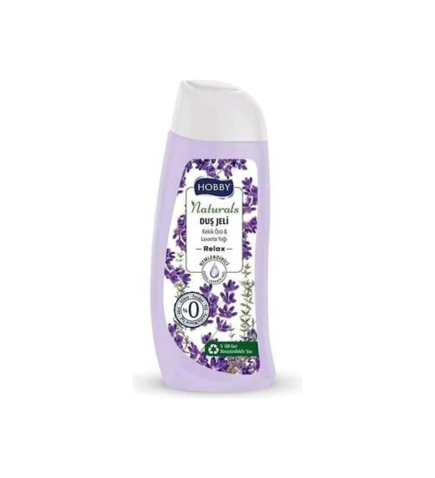 Hobby Shower Gel Naturals Relax Thyme Essence Lavender Oil 500 ml