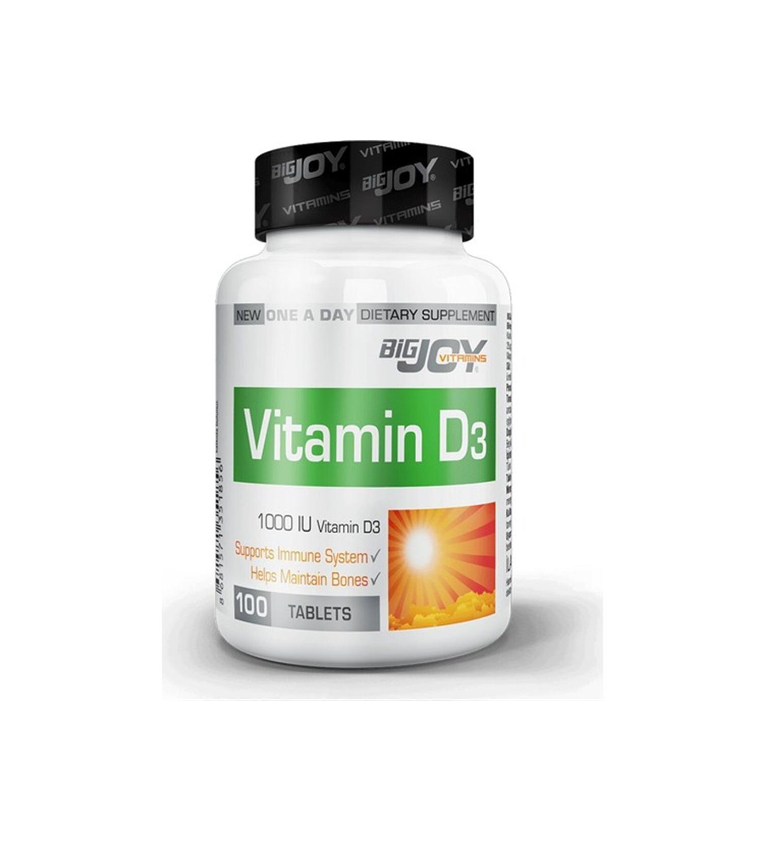 BIG Vitamin D3 in Water 1000 Iu 100 Tablets - Old Packaging