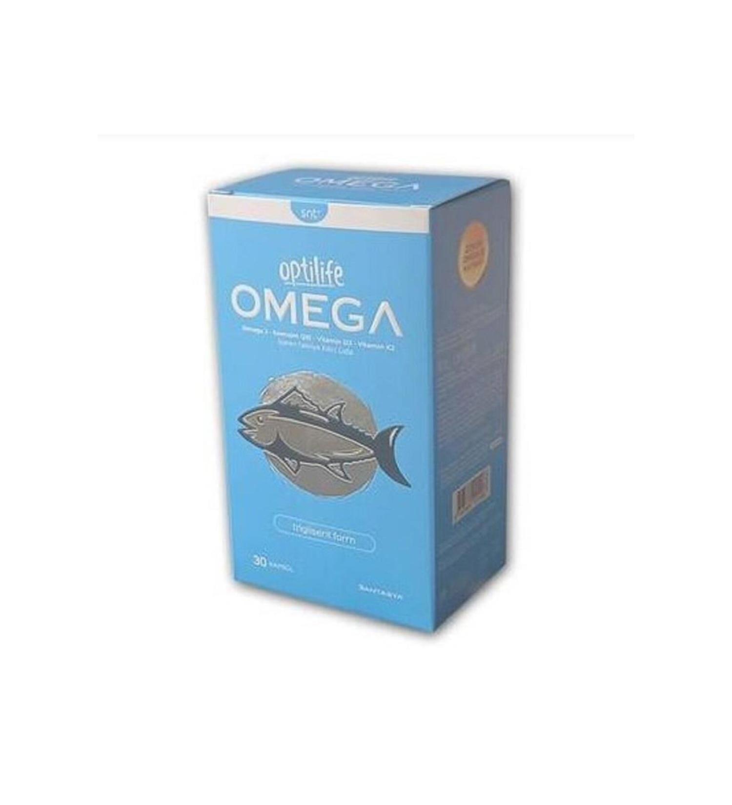 Optilife Omega3 Coenzyme Q10 Vitamin D3 Vitamin K2 30 Capsules