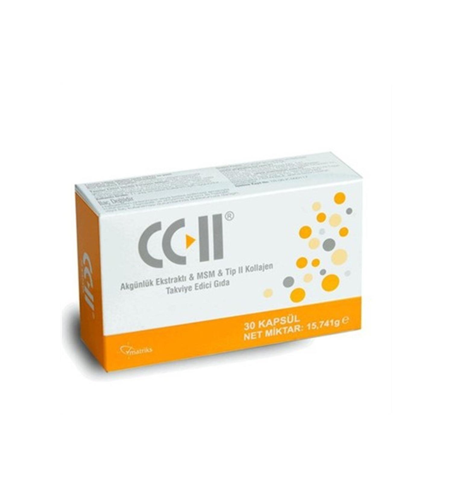 CC-II 30 Capsules Boswellia Extract MSM Type 2 Collagen Supplementary Food