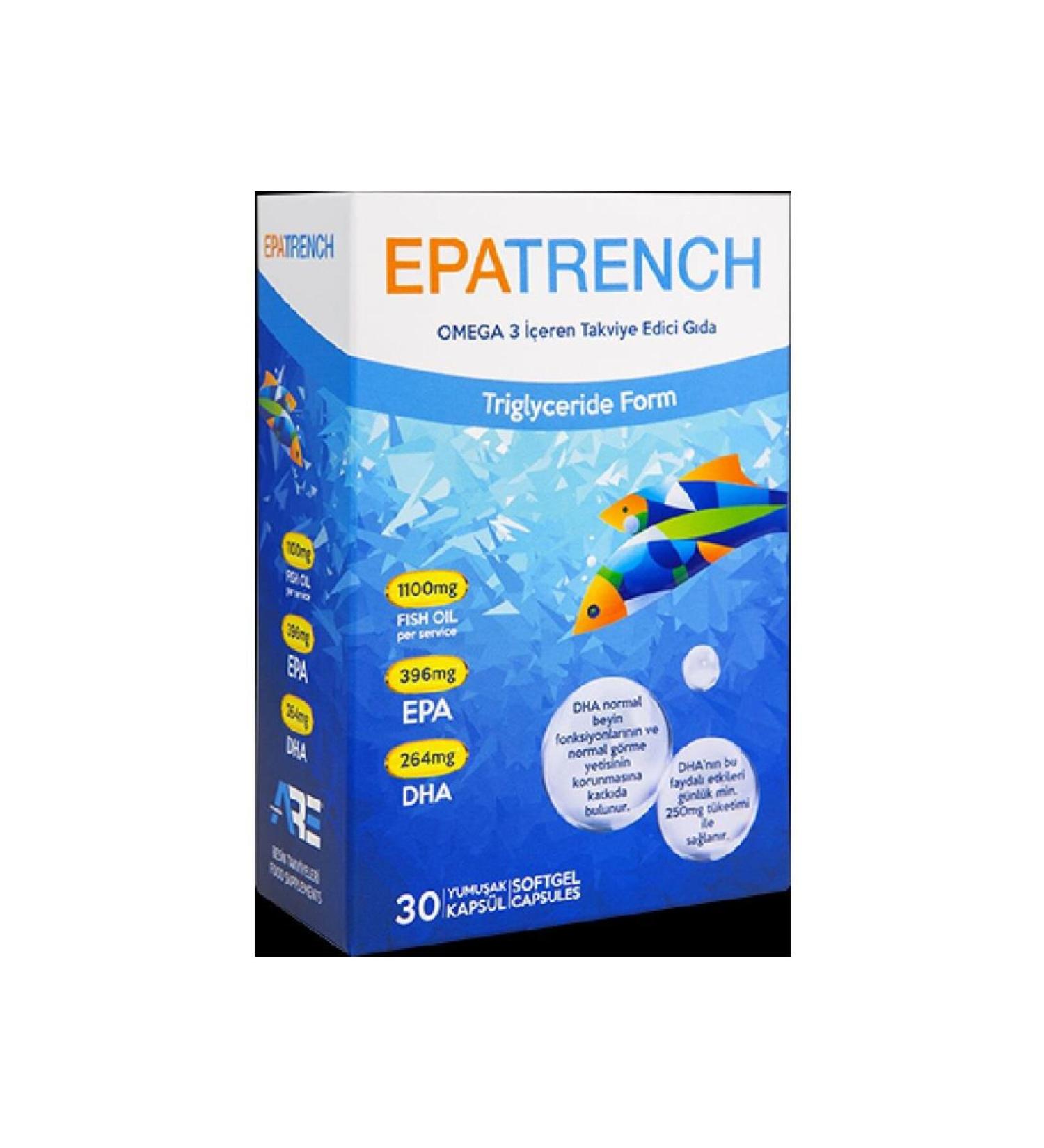 Remolent Epatrench Omega 3 Fish Oil 30 Tablets