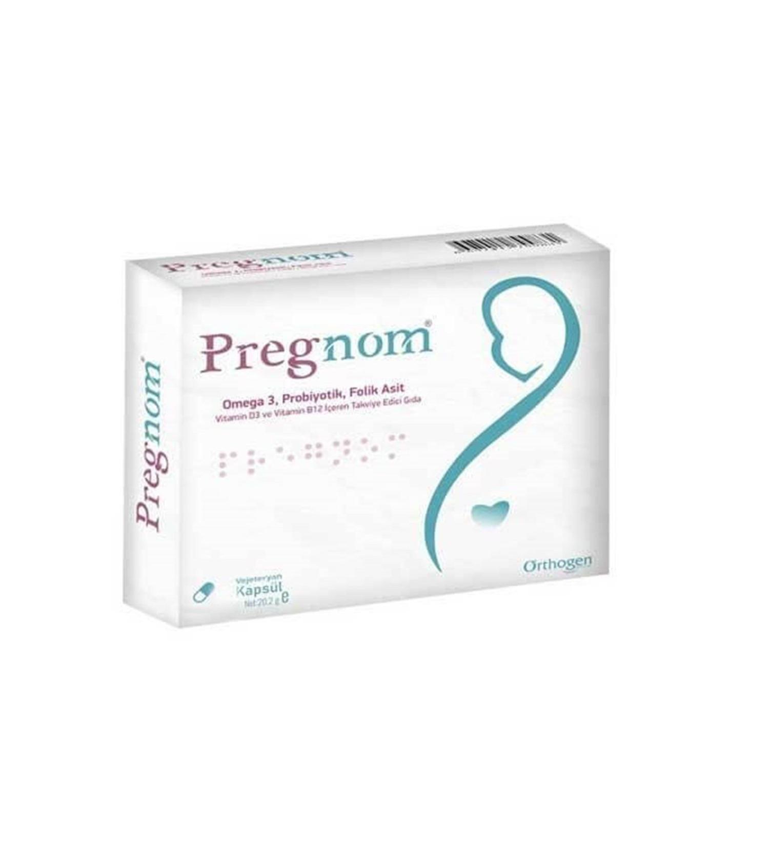 Pregnom Omega 3 Folic Acid 30 Capsules