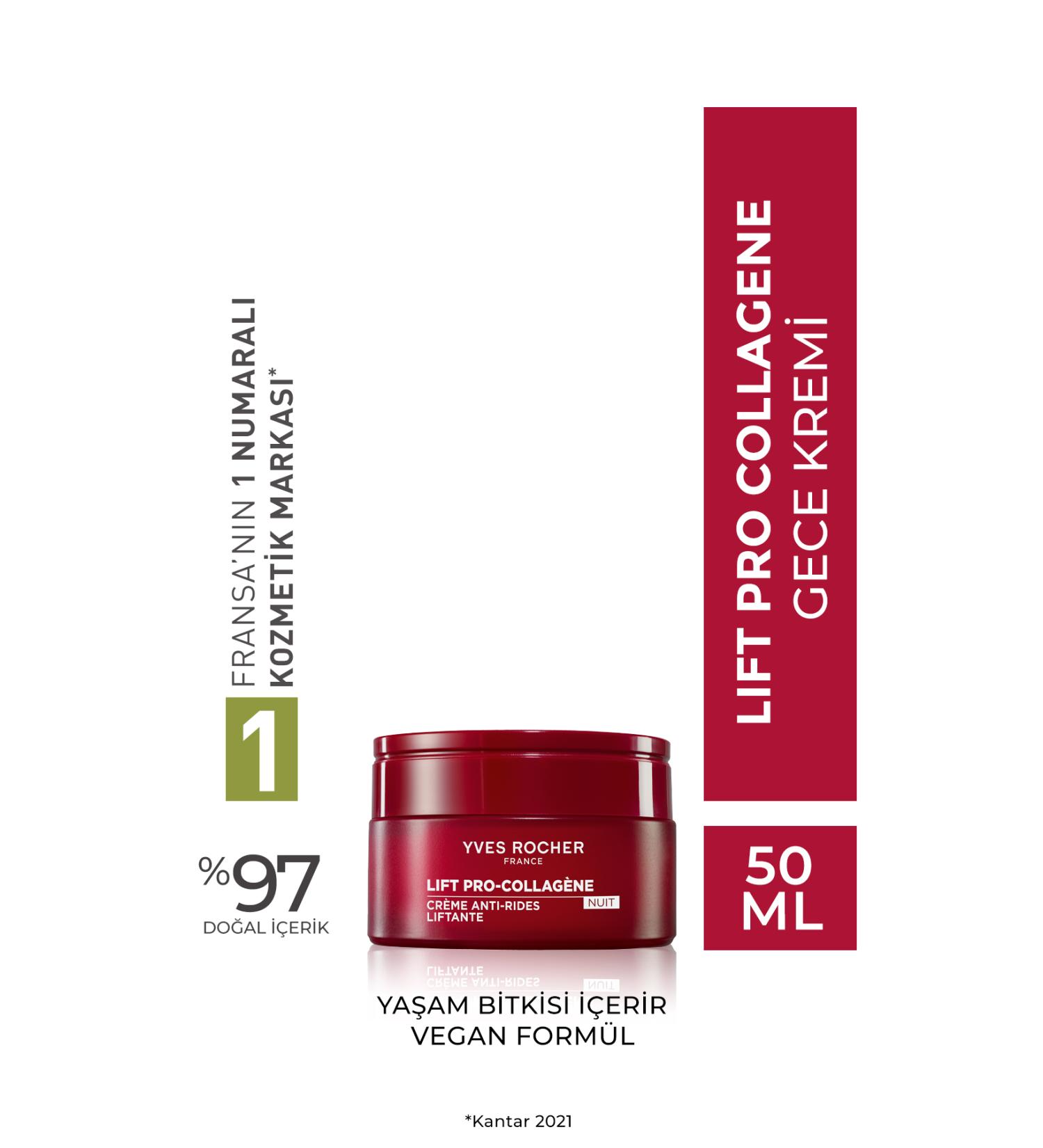 Yves Rocher Night Cream That Plumps Skin Intense Creamy Structure With Hyaluronic Acid Content eleg.3097