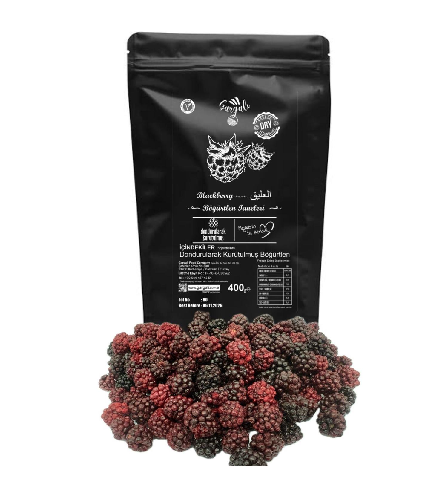 gargal 400 Gr. Freeze Dried Blackberry Fruit Natural Product - Buy Online on GoSupps.com