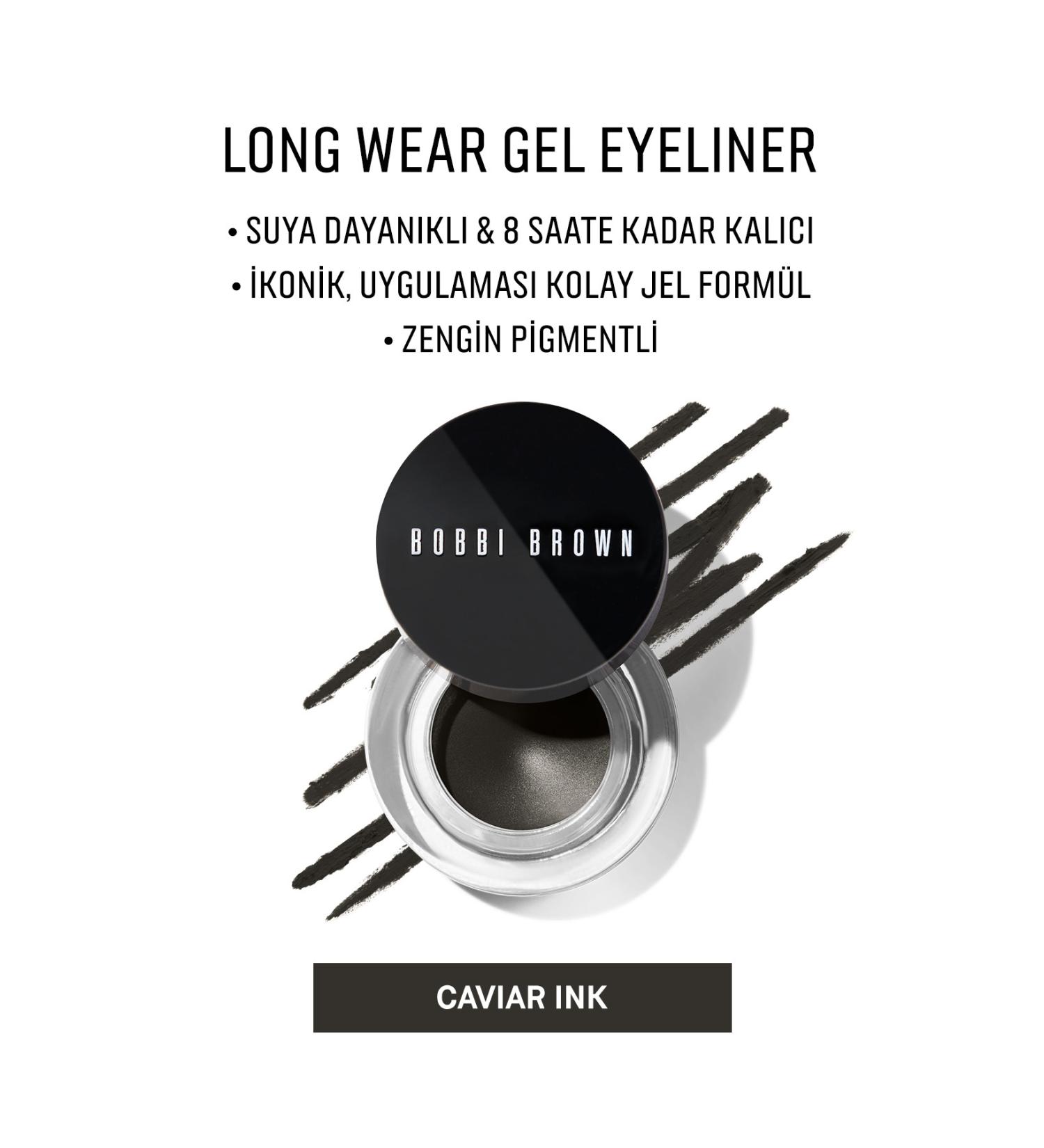 Bobbi Brown Long-Wear Gel Eyeliner - Long-Wearing & Waterproof Gel Eyeliner 3g - Caviar Ink - Buy Online on GoSupps.com