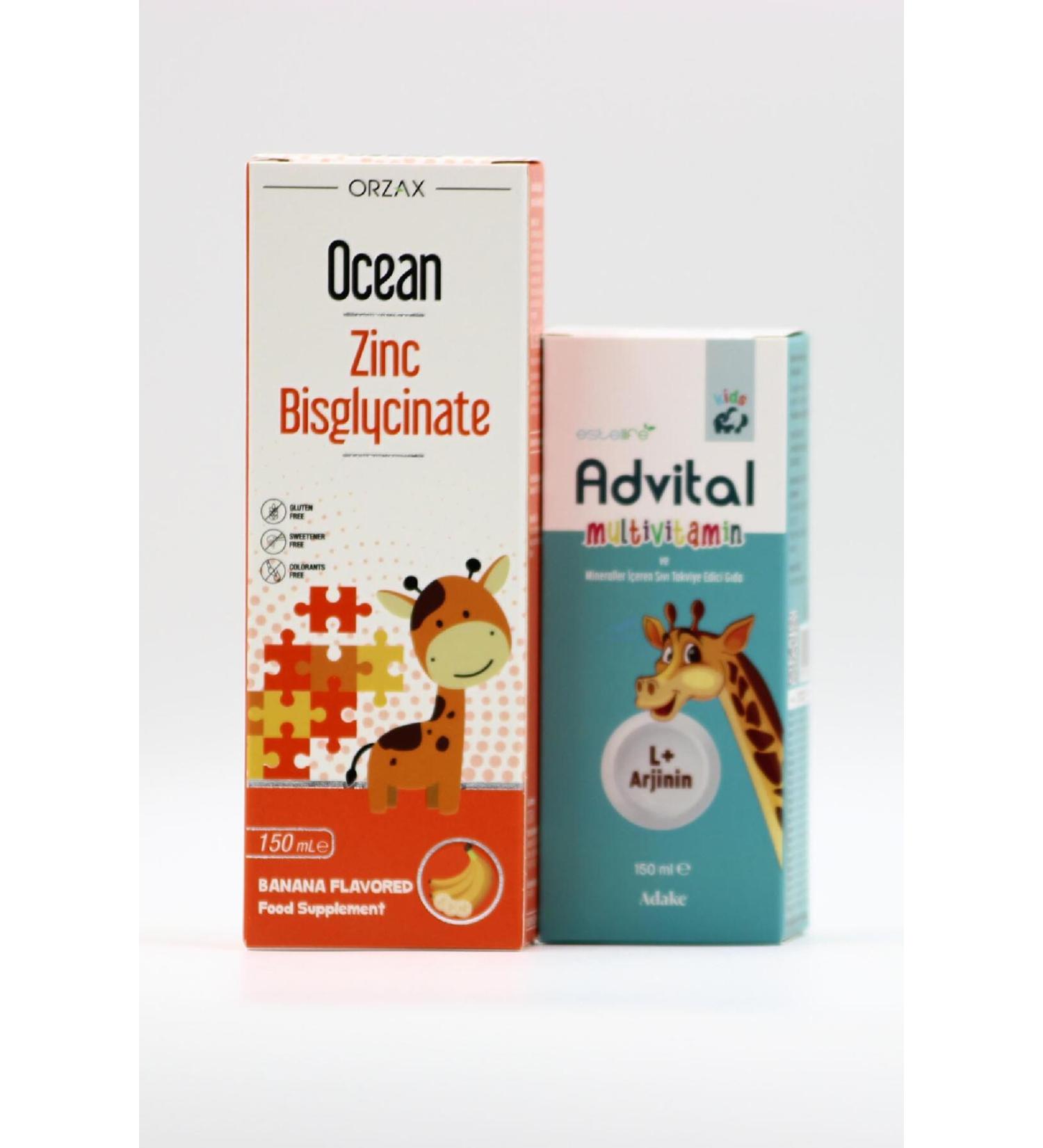 Ocean Bisglycinate Zinc Syrup Advital Multivitamin
