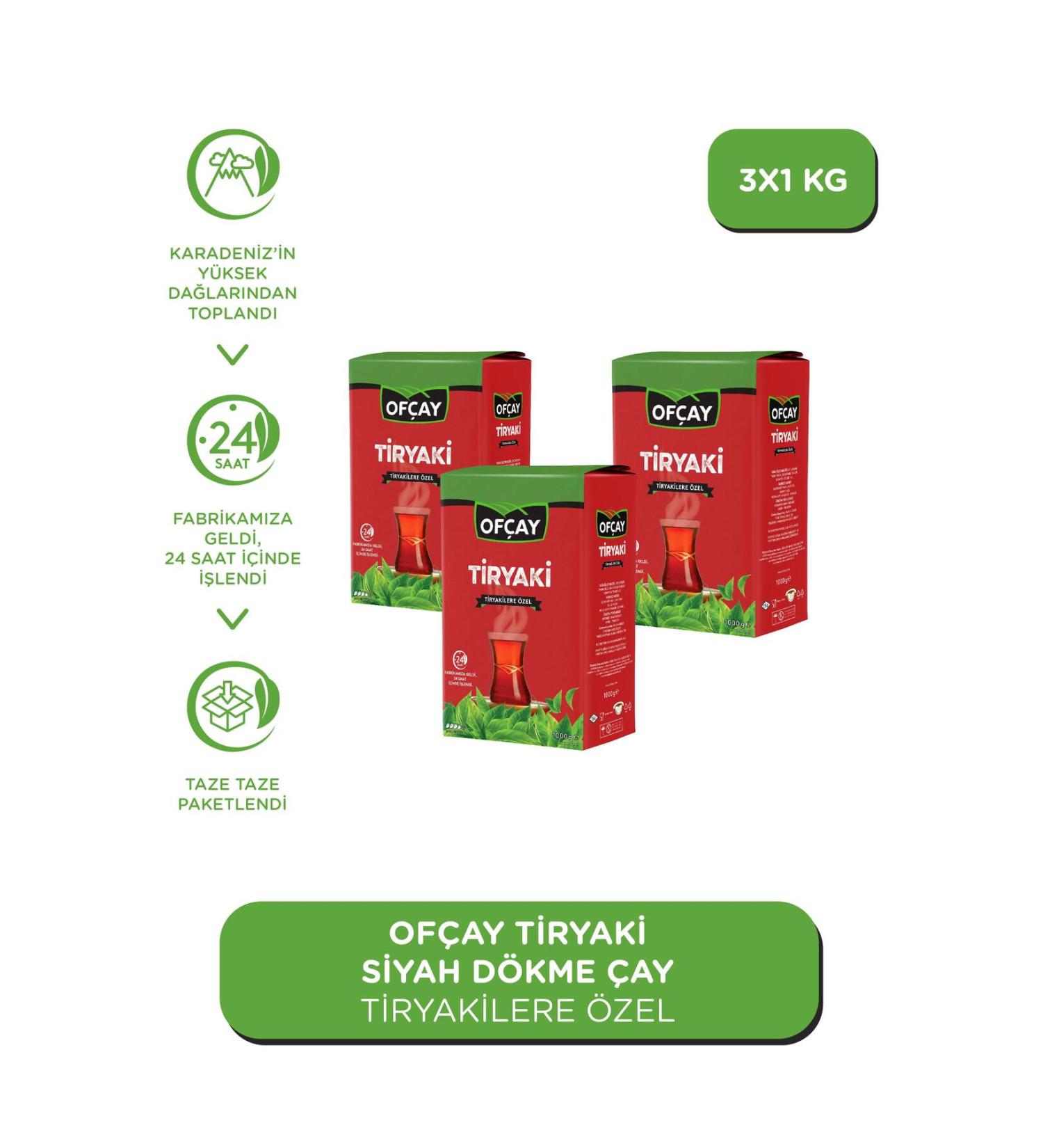 Of ay Tiryaki Bulk Black Tea 1000gr X 3 - Buy Online on GoSupps.com