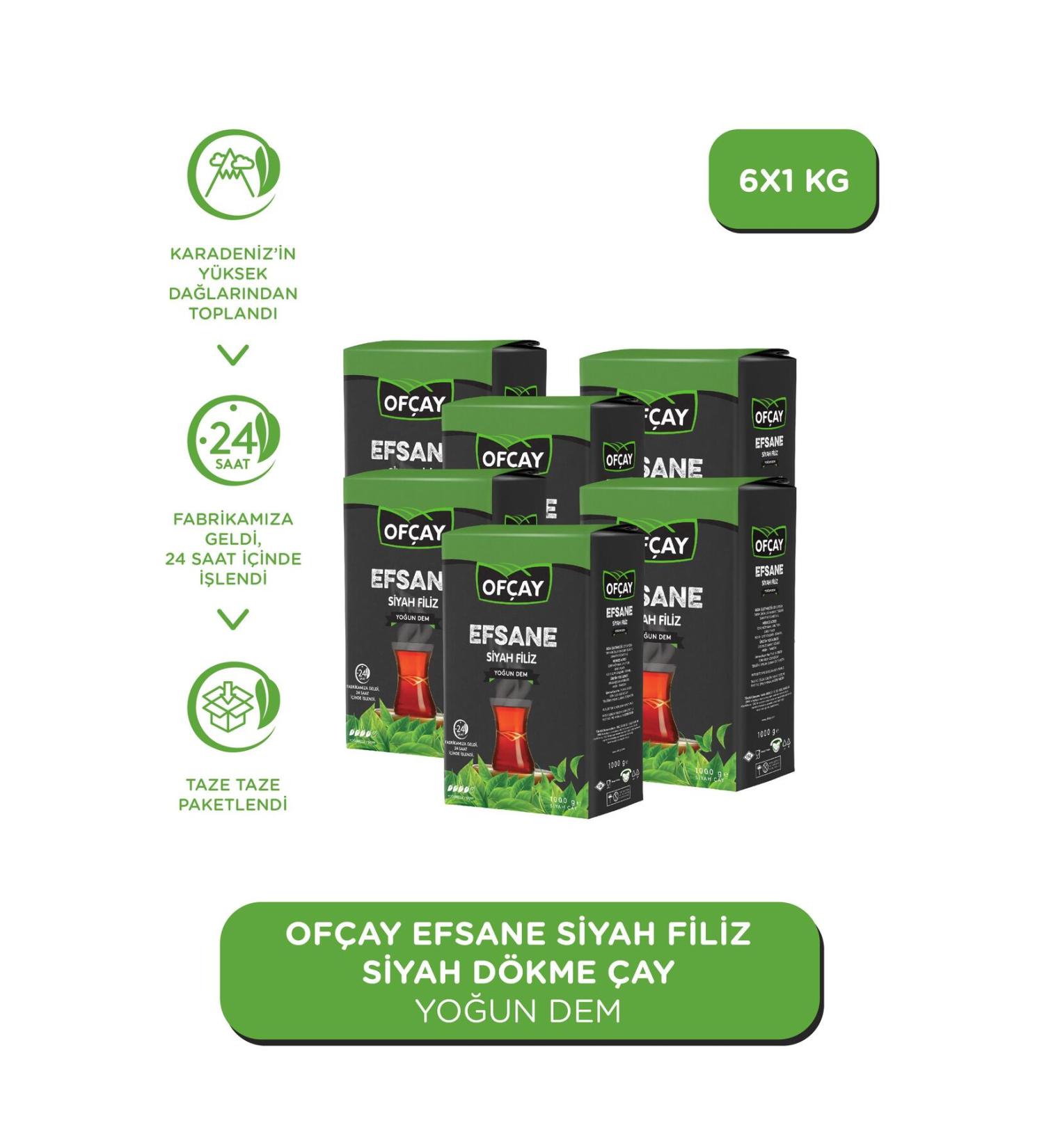 Of ay Legendary Filiz Bulk Black Tea 1000gr X 6 Pieces - Buy Online on GoSupps.com