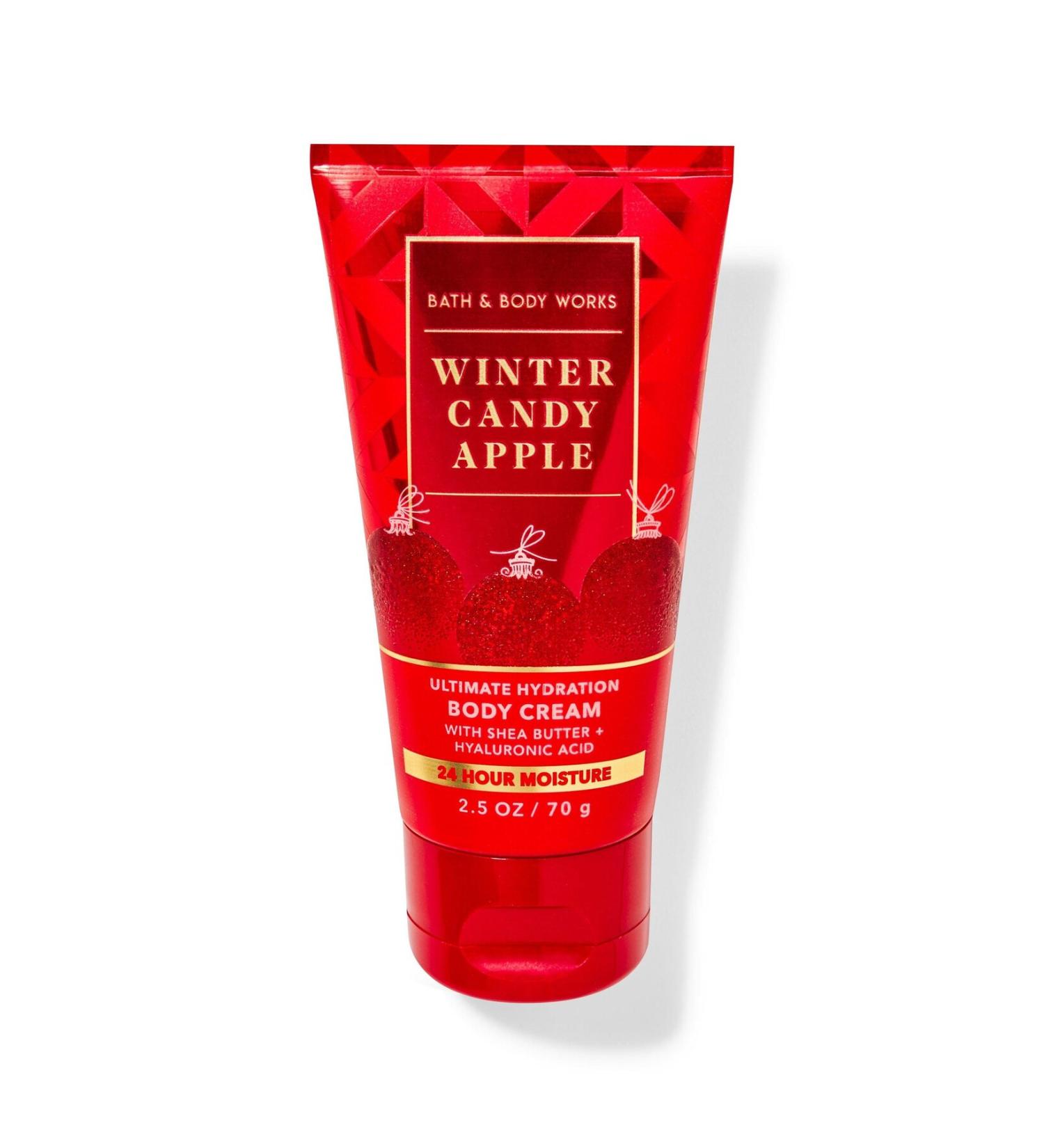 Bath & Body Works Winter Candy Apple Seyahat Boy V cut Kremi 70 G