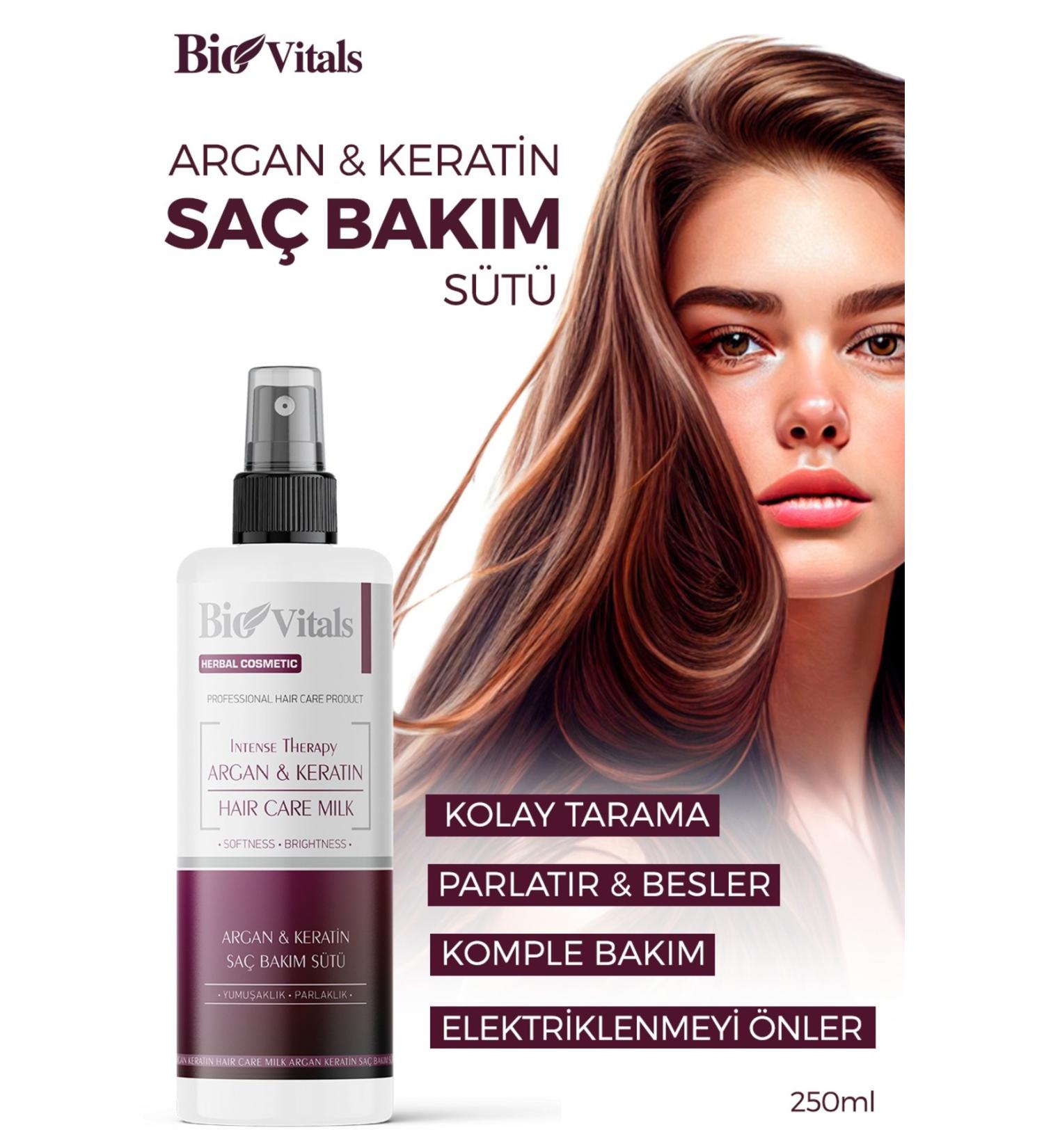 Argan Keratin Hair Care Milk 250 ml