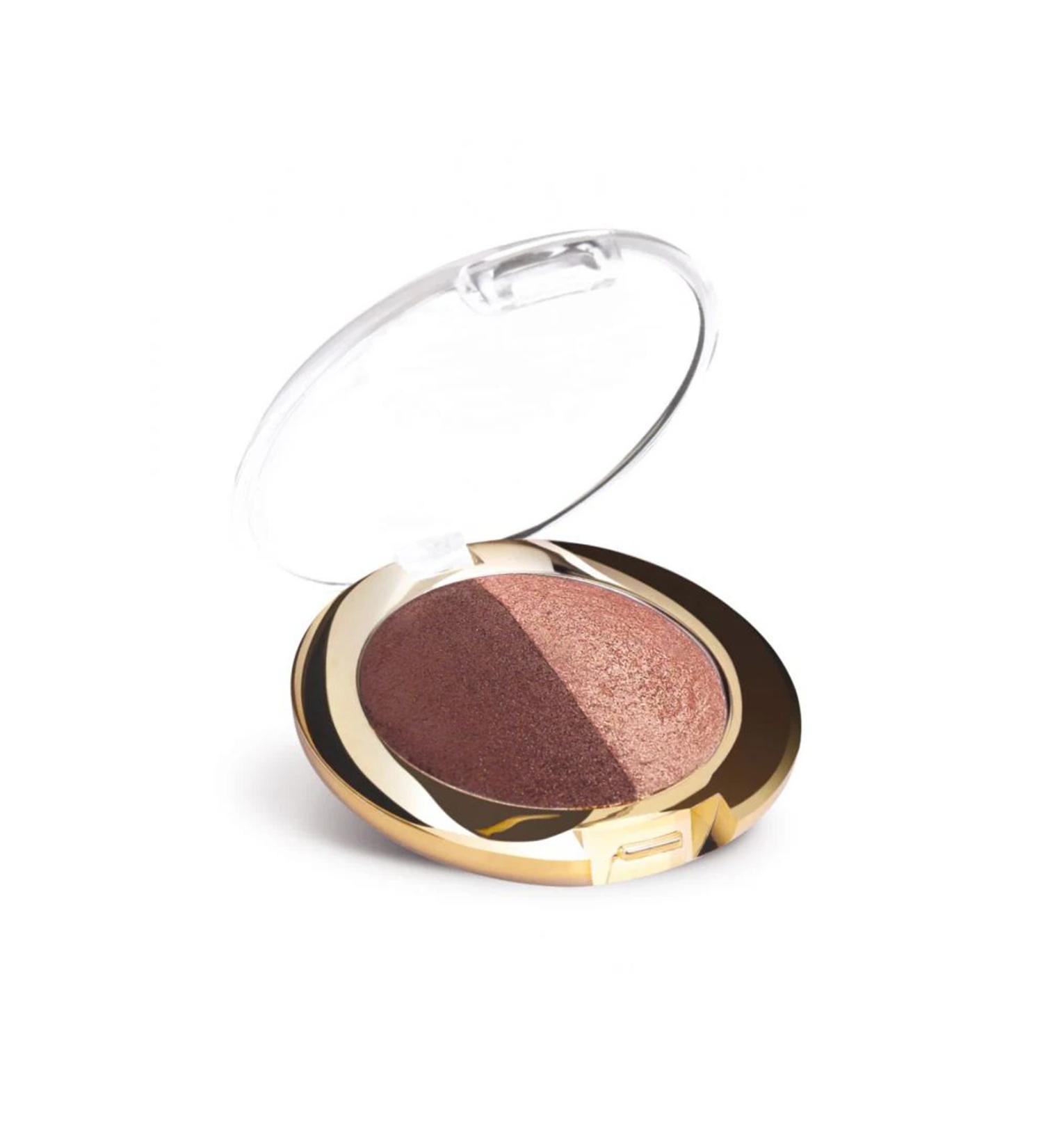 Golden Rose Terracotta Eyeshadow Duo Two Color Glitter Eyeshadow No:309