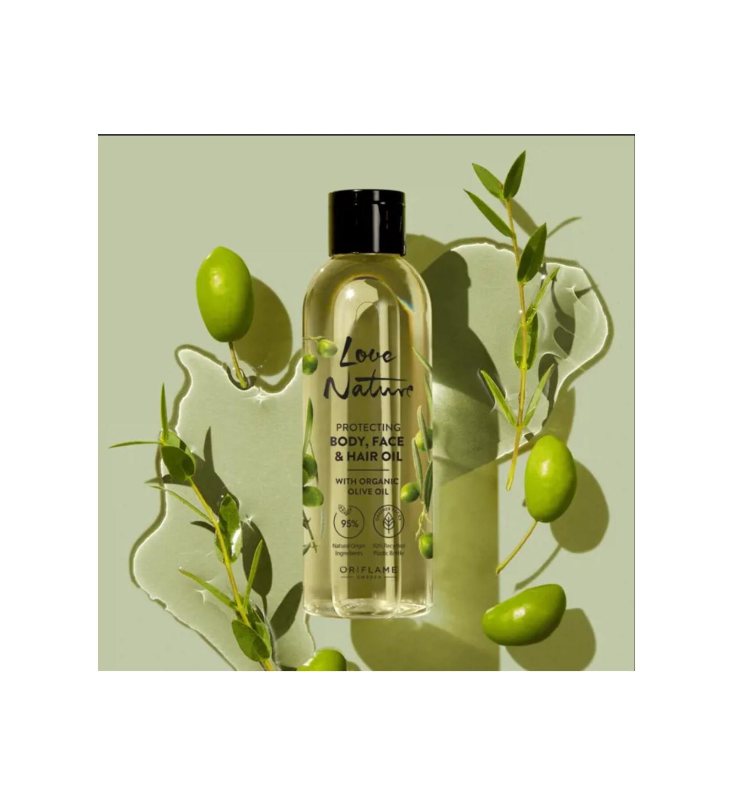 Oriflame Love Nature Protective Body Face and Hair Oil with Organic Olive Oil - Buy Online on GoSupps.com