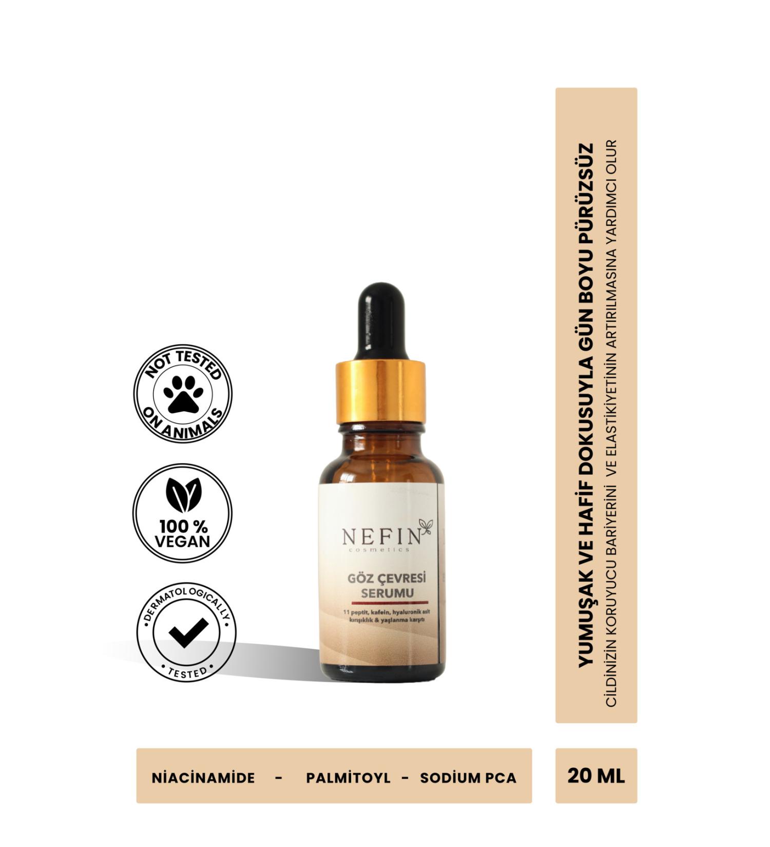 nefin beauty Eye Contour Serum Anti-Aging and Anti-Wrinkle Hyaluronic Acid & 11 Peptides 20ML