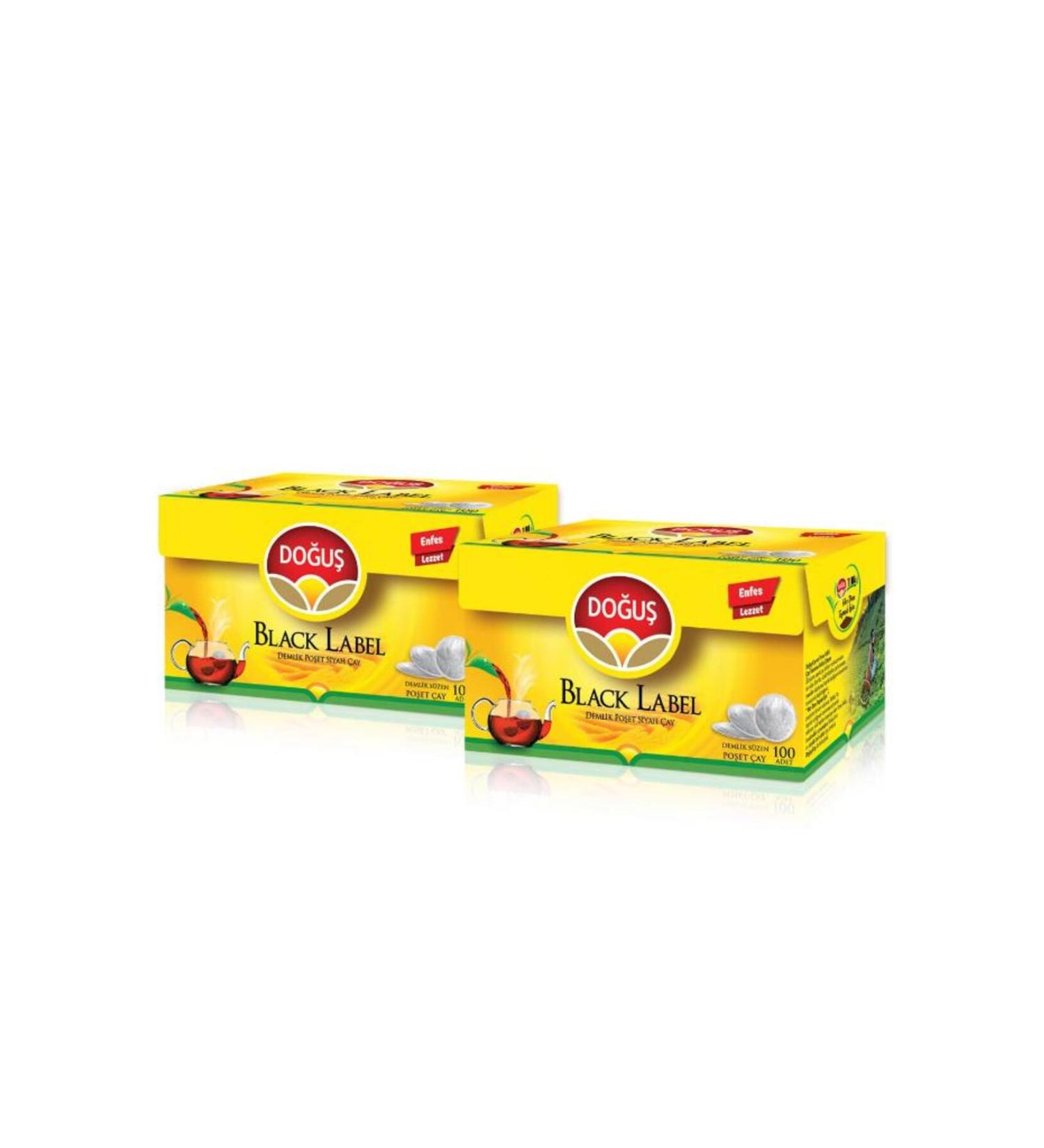 Do u ay Black Label Teapot Tea Bag 100x3.2gr X 2 Pieces