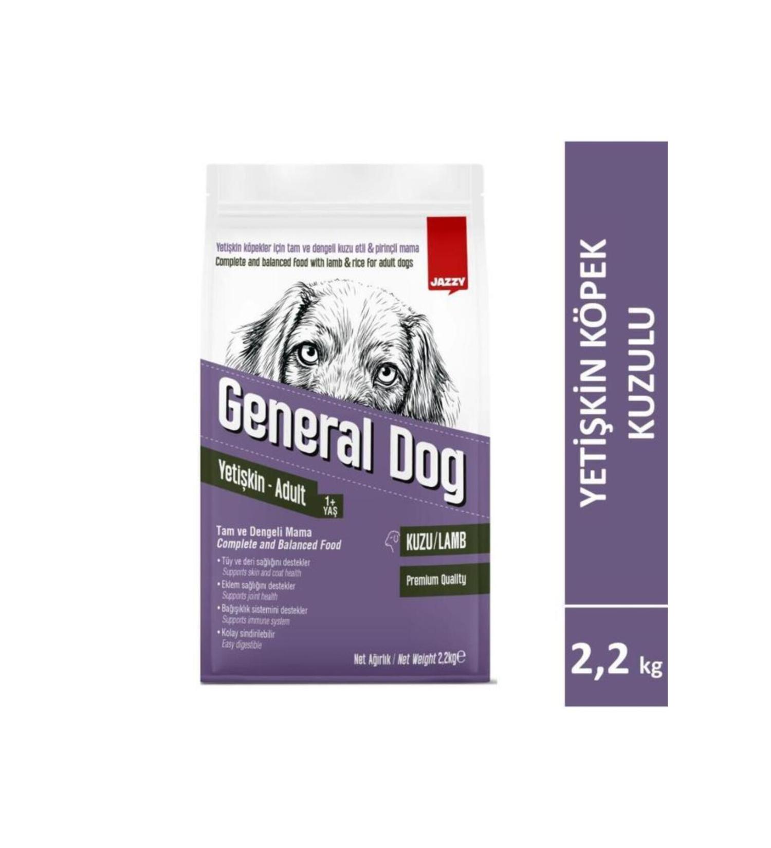 JAZZY General Dog Adult Dog Food Lamb 2.2 Kg