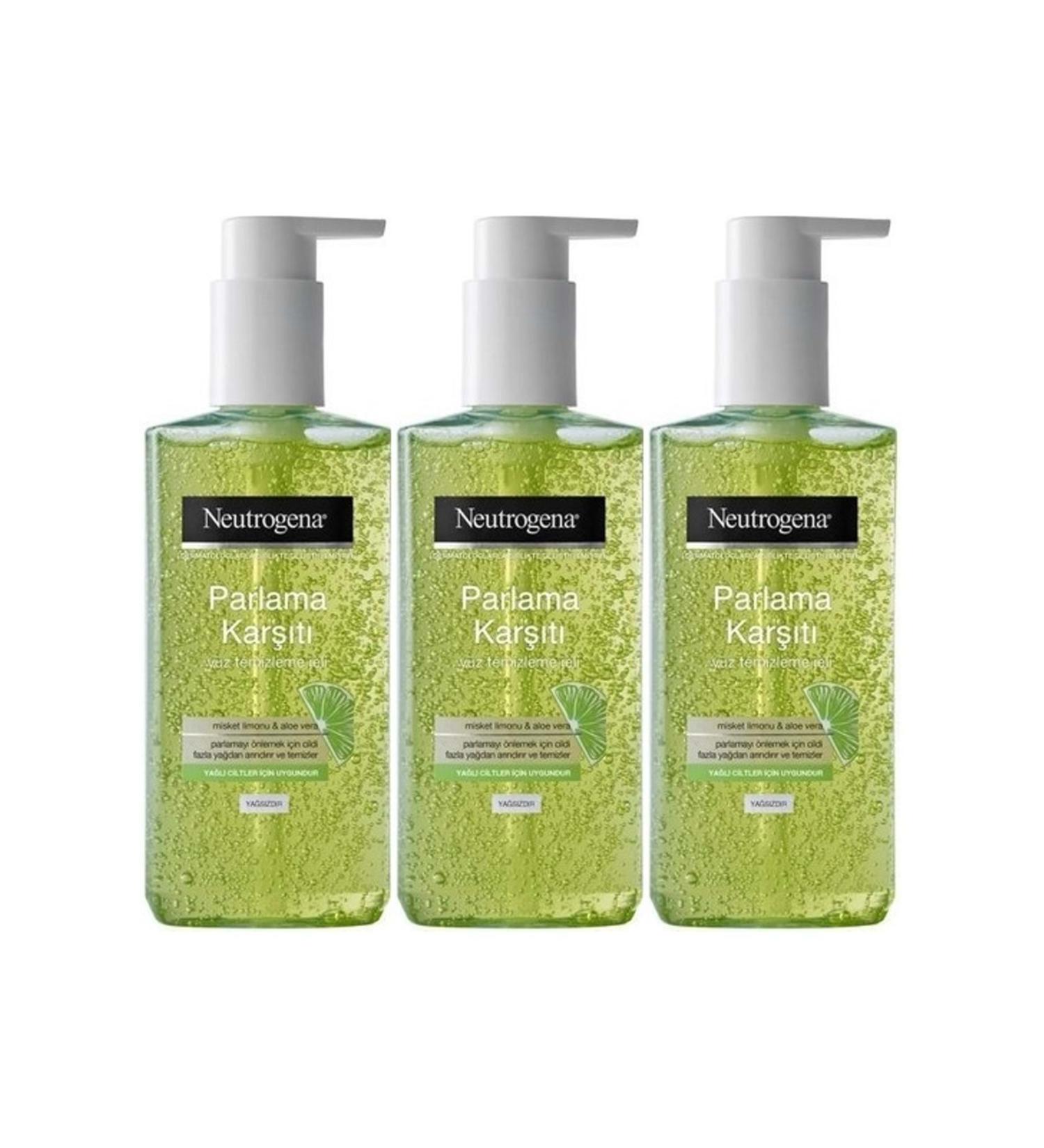 Neutrogena Visibly Clear Pore&Shine Cleansing Gel 200ML (Anti-Shine) (Set of 3)