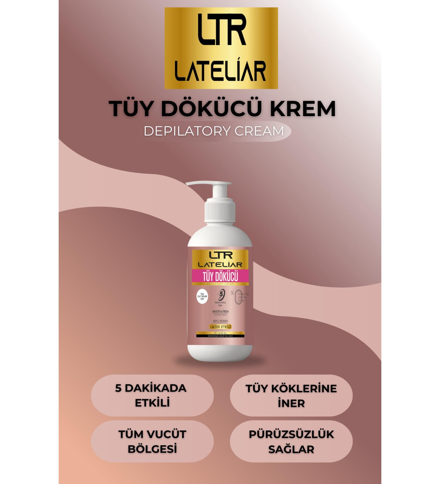 LATELIAR Laser Effective Hair Removal and Hair Reducing Epilation Cream for All Skin Types (SPECIAL FORMULA) 150 ml - Buy Online on GoSupps.com