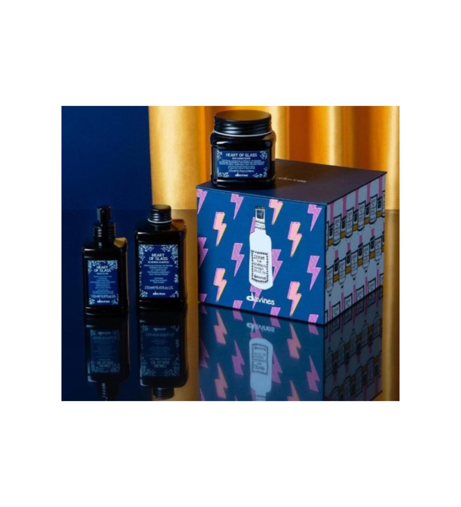 Davines Heart of Glass Set: Brightening Hair Care Set for Blondes 650 ml BEAUTYSECRETSQ1