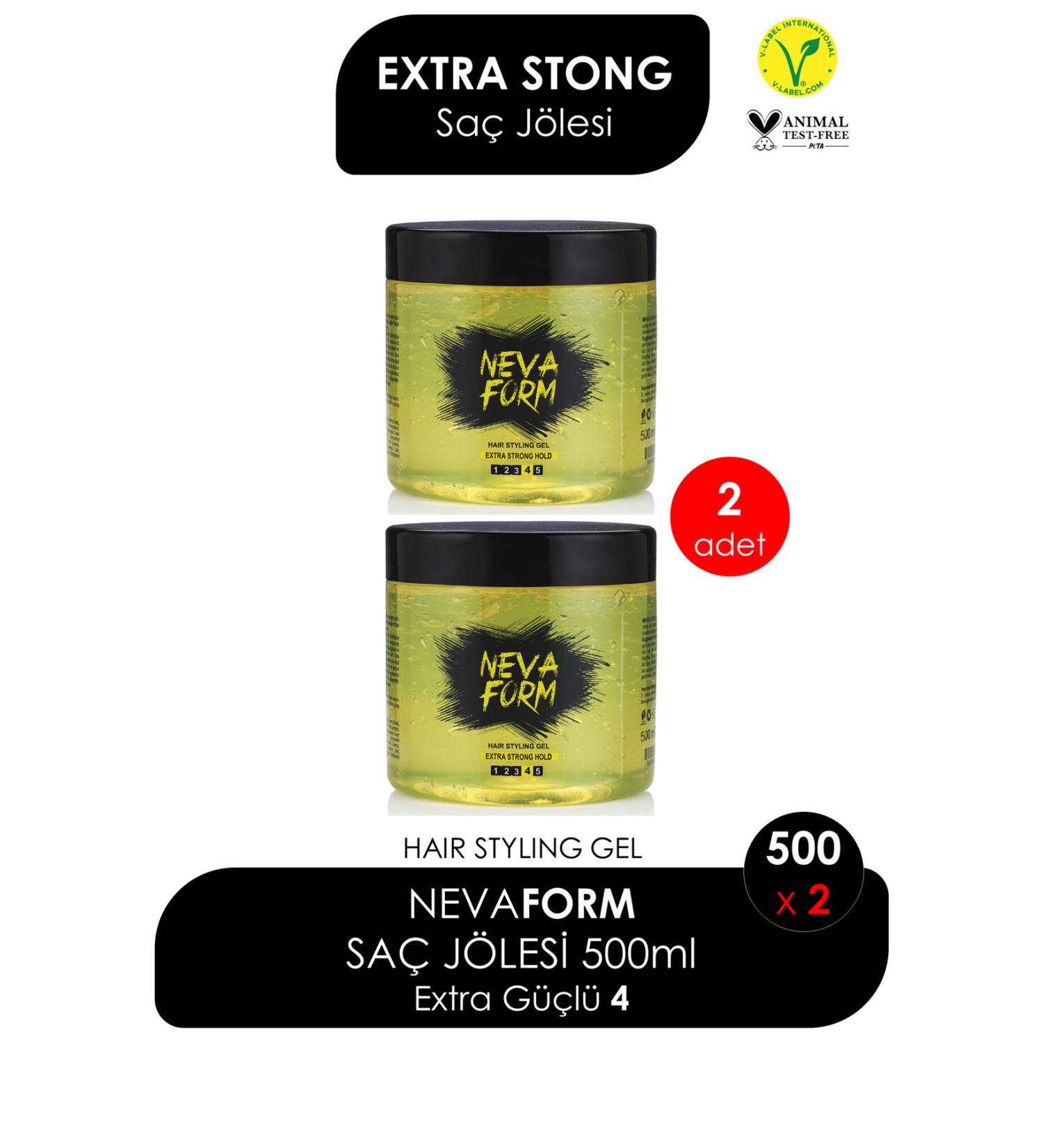 Neva Nevaform Hair Gel Extra Hard 500 ml (2 PCS) - Buy Online on GoSupps.com